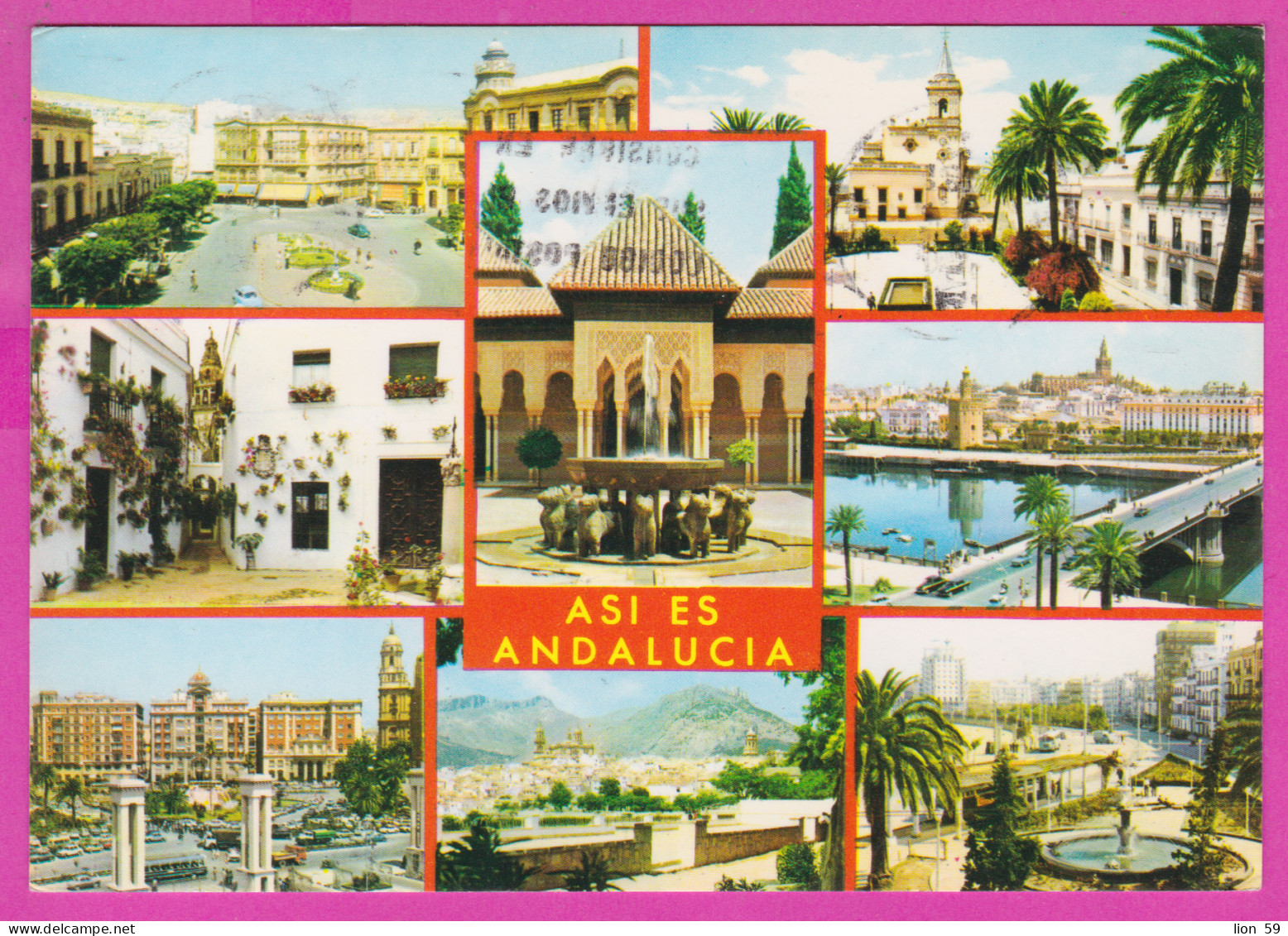 293770 / Spain - Asi Es Andalucia PC 1986 USED 2+33Pta King Juan Carlos I  S. Andres. Villalpando (Zamora) Flamme Postal - Covers & Documents