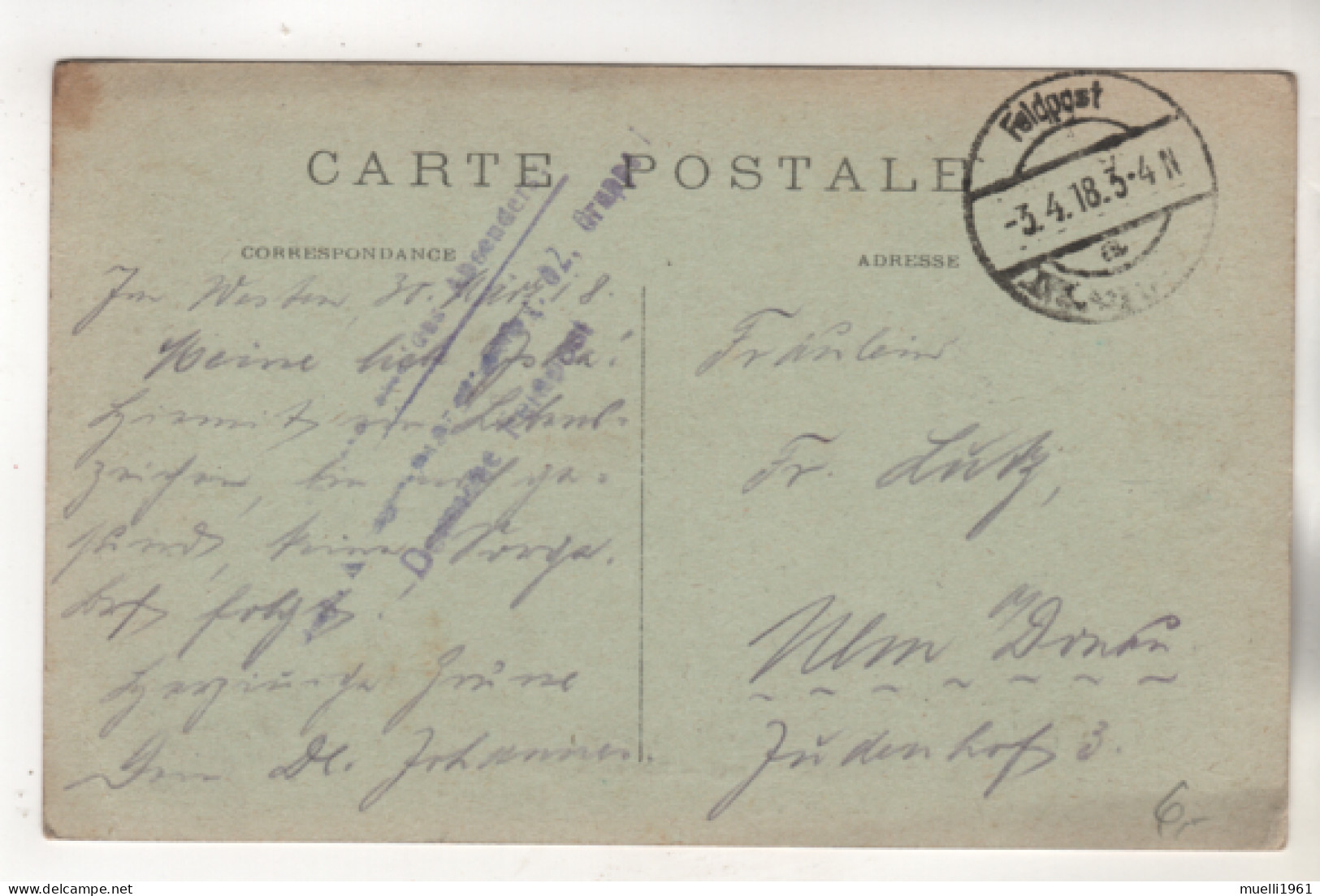 2795, Feldpost,   Frankreich > [80] Somme > Rosieres En Santerre - Rosieres En Santerre