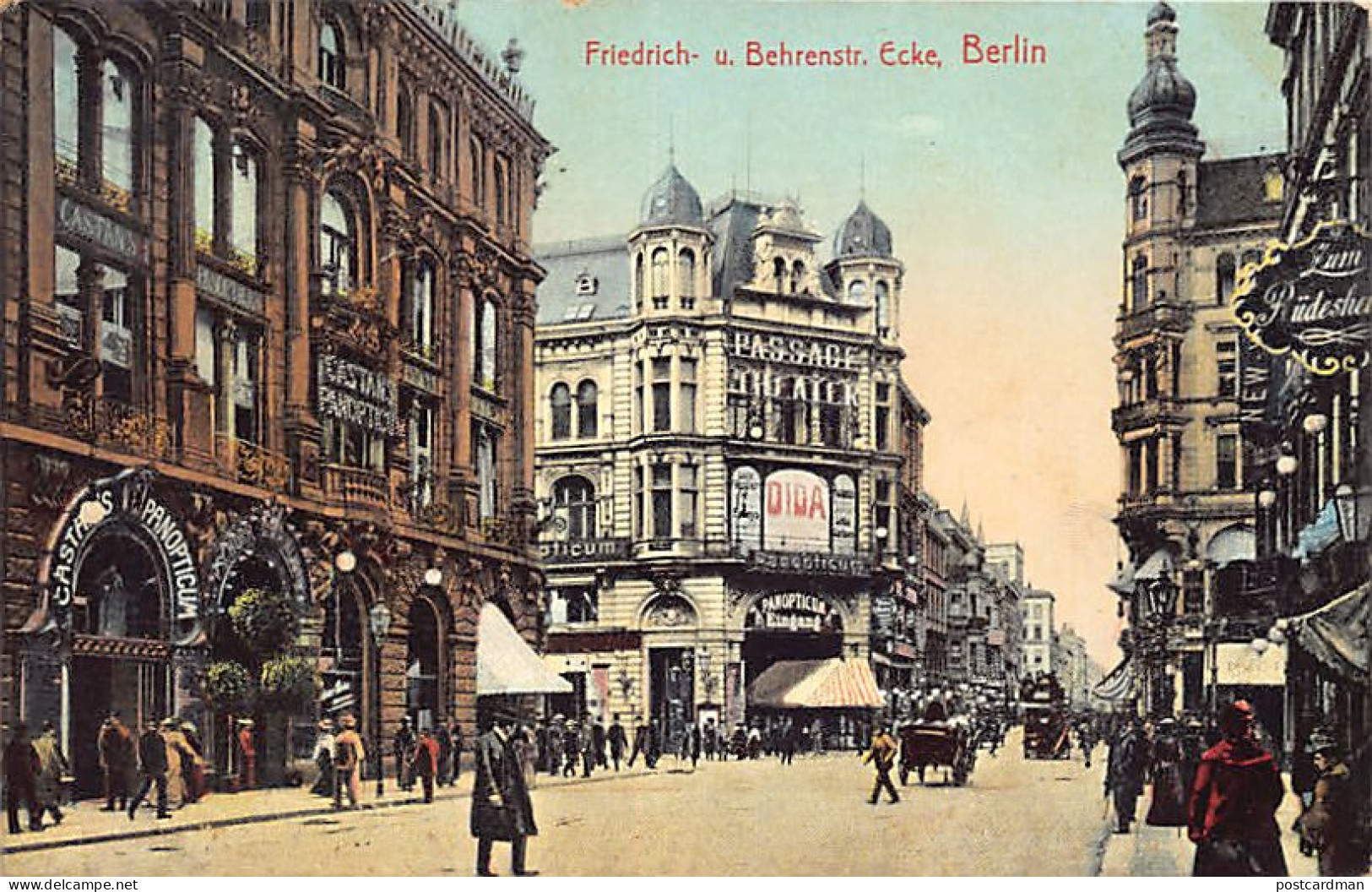 Deutschland - BERLIN - Friedrich- U. Behrenstr. Ecke - Passage Theater - Gasthaus Panopticum - Mitte