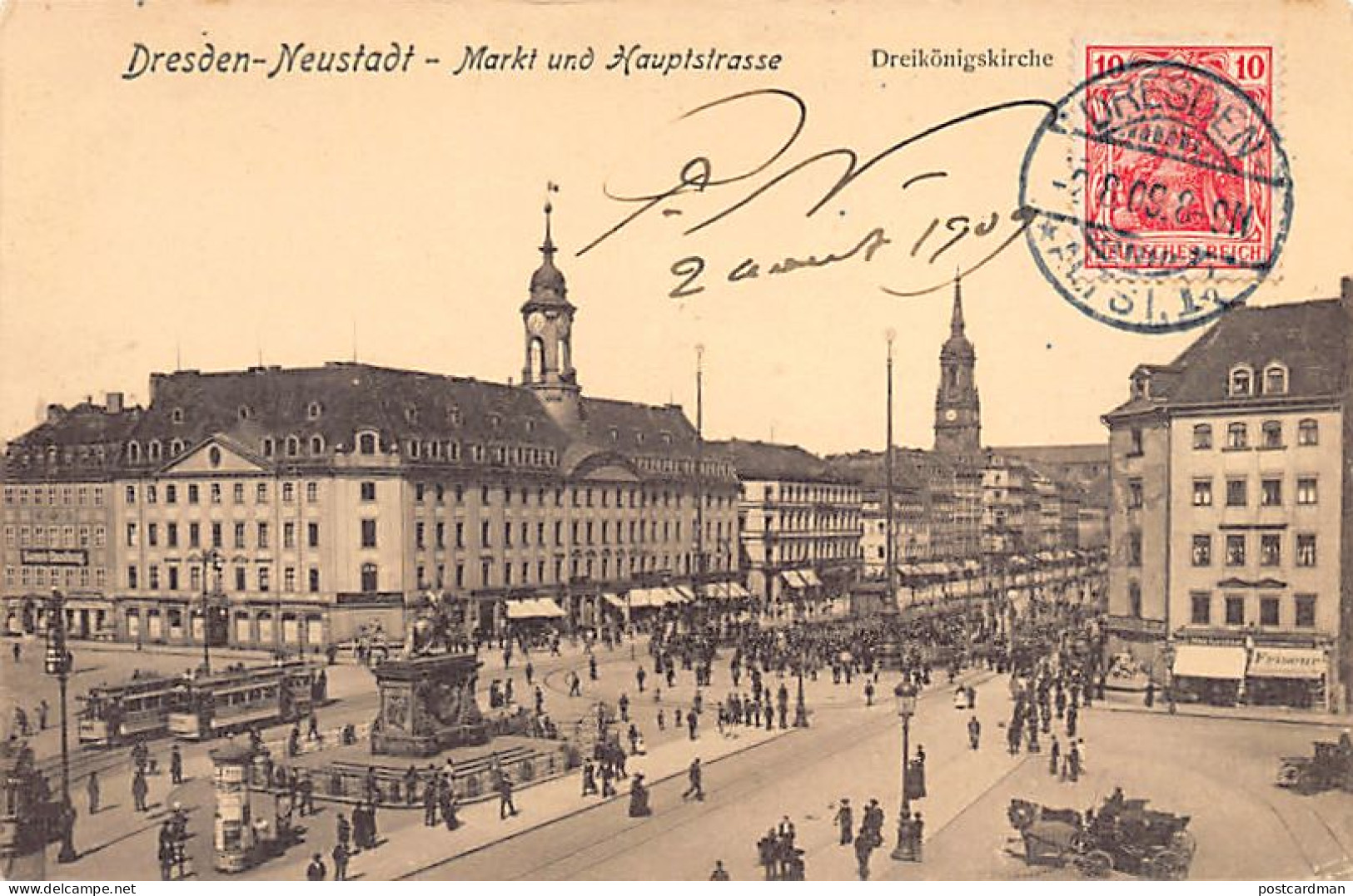 Deutschland - NEUSTADT Dresden - Markt Und Hauptstrasse - Dreikönigskirche - Neustadt