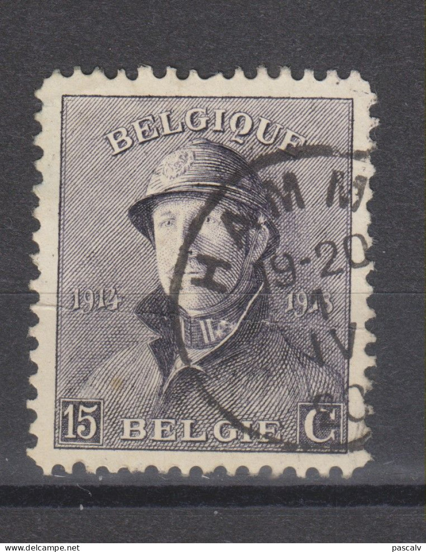 COB 169 Oblitération Centrale HAMME - 1919-1920 Albert Met Helm