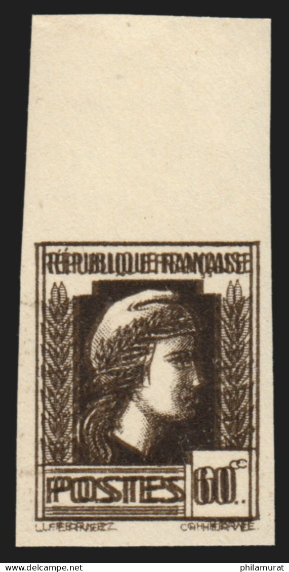 N°634b, Variété "impression Double" Non-dentelé, Neufs ** Sans Charnière LUXE - Unused Stamps