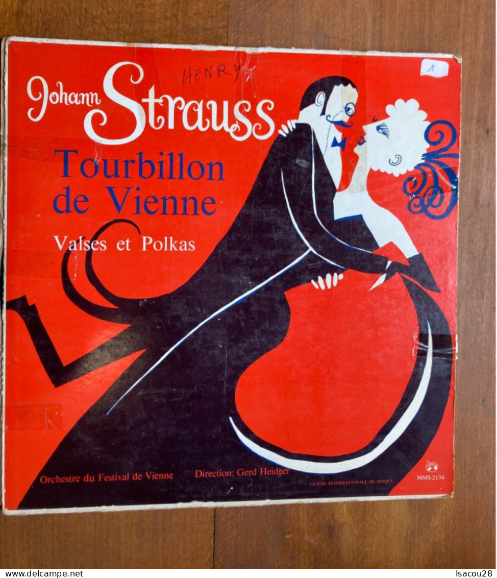 LP - 33T - JOHANN STRAUSS - TOURBLLON DE VIENNE - - Klassiekers