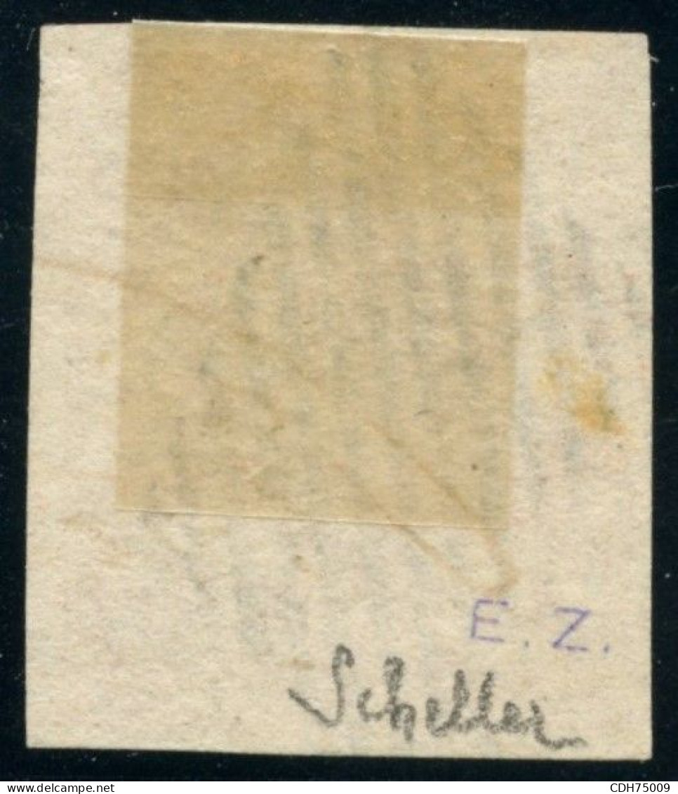 SUISSE - SBK 18  15 RAPPEN PETIT CHIFFRE  - OBLITERE - SIGNE SCHELLER - 1843-1852 Federal & Cantonal Stamps