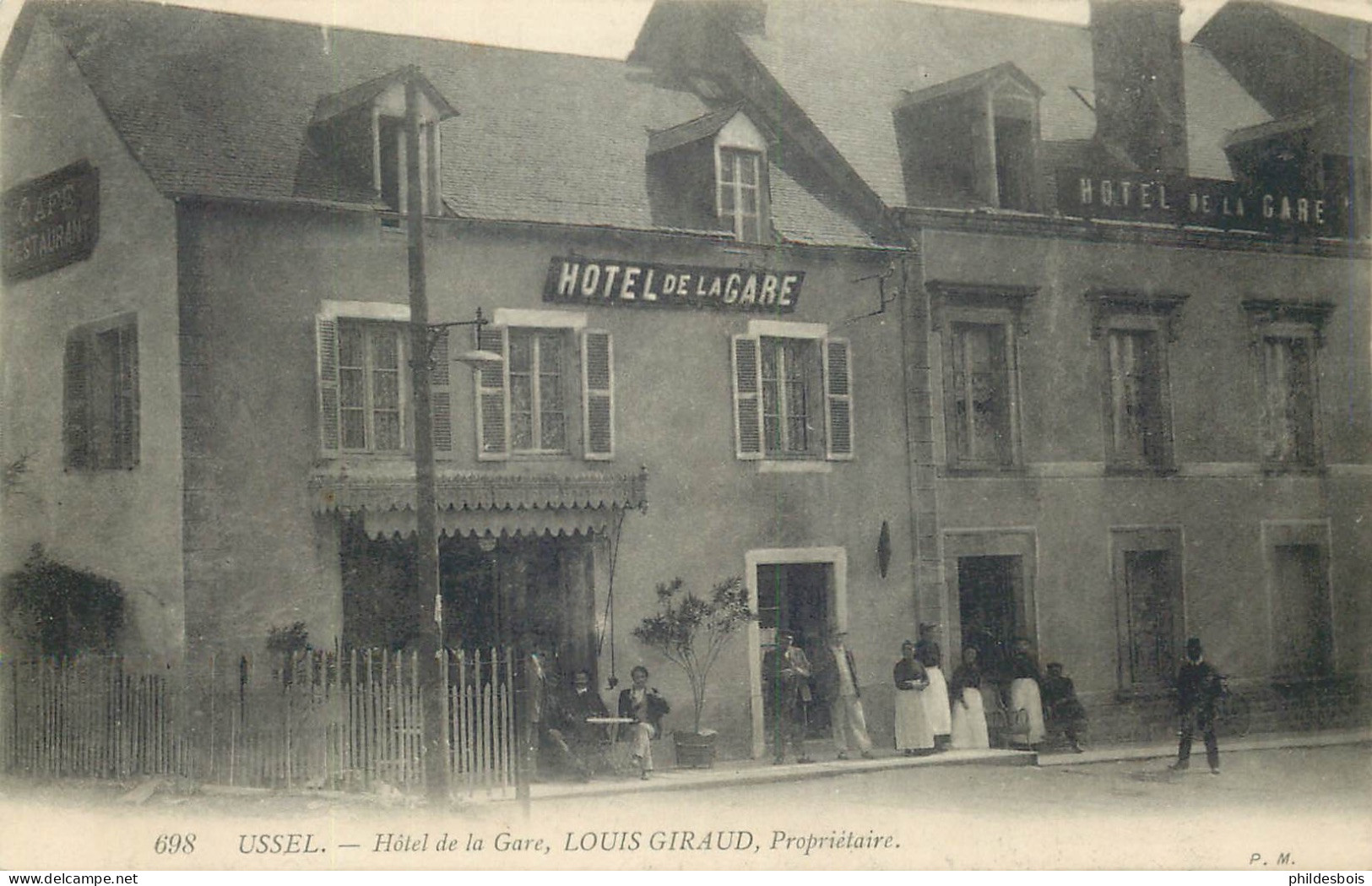 CORREZE  USSEL  Hotel De La Gare Louis GIRAUD - Ussel