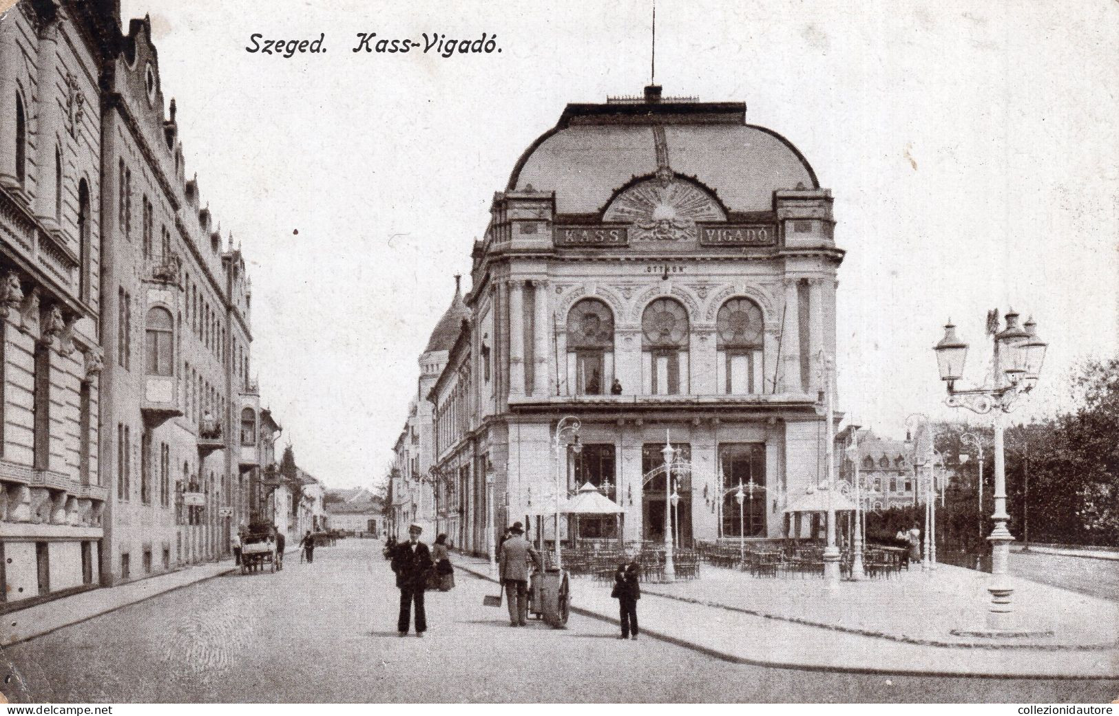 SZEGED - KASS-VIGADÓ - CARTOLINA FP SPEDITA NEL 1909 - Hungría