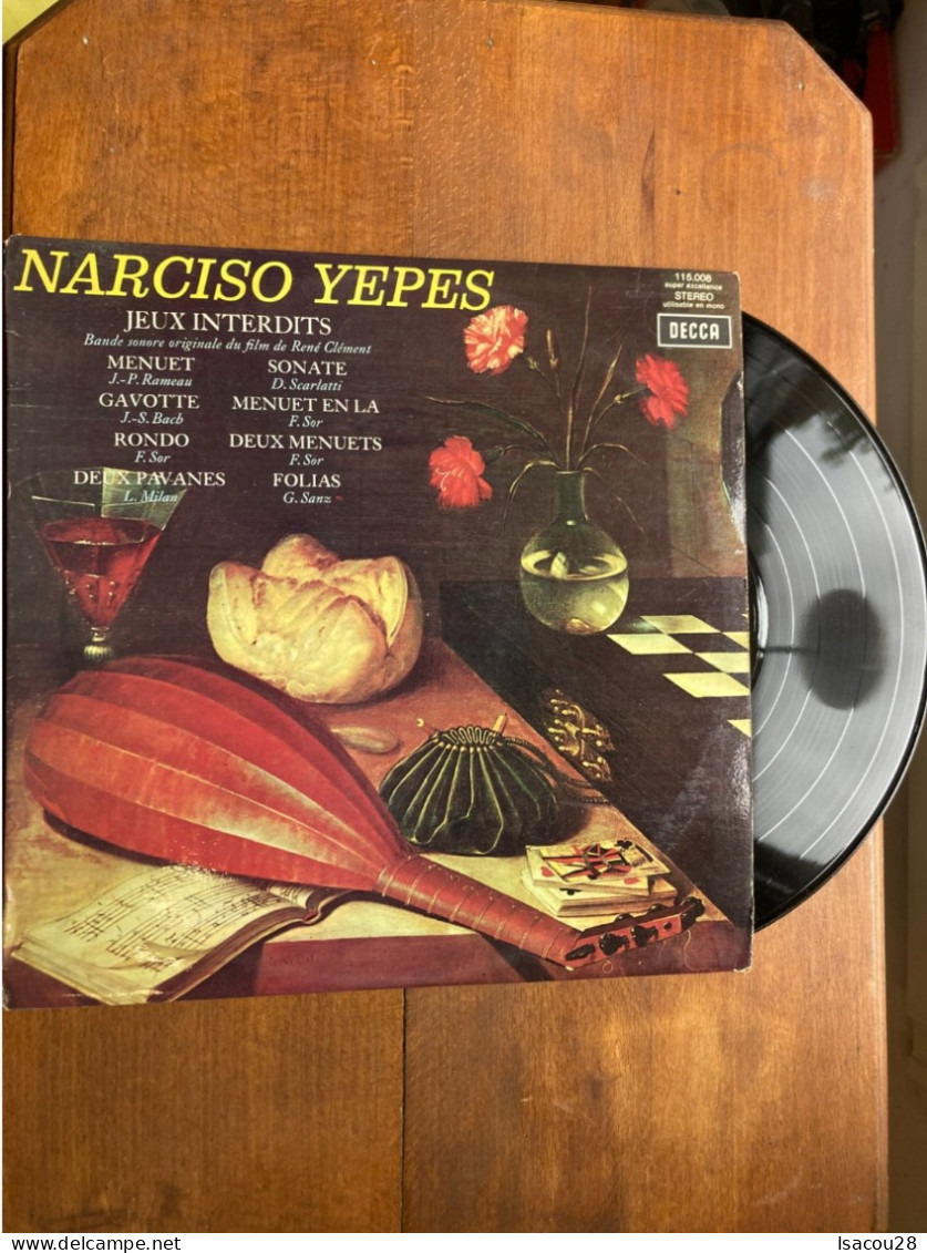 LP - 33T - NARCISO YEPES - JEUX INTERDITS - VOIR SCAN POCHETTE - Classical