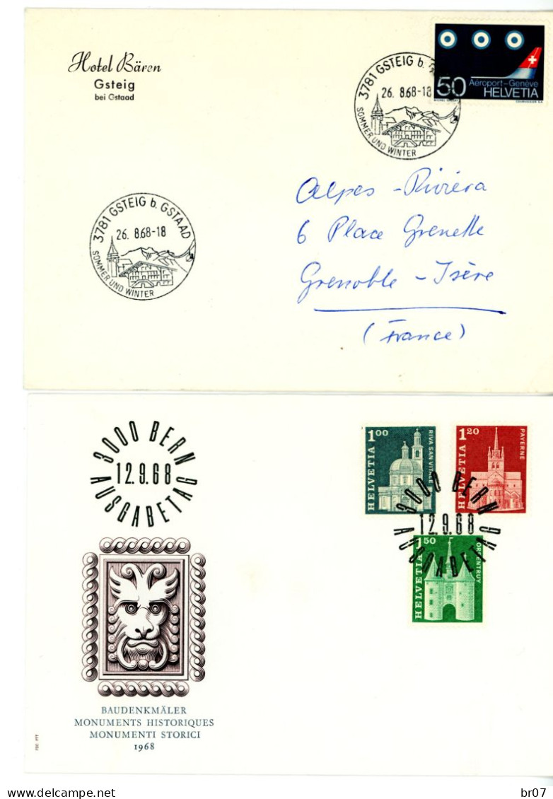 SUISSE 39X ENV + 1 DOC 1966/85 VOIR SCANS.  POIDS + 180 GRAMMES AVANT EMBALLAGE - Briefe U. Dokumente