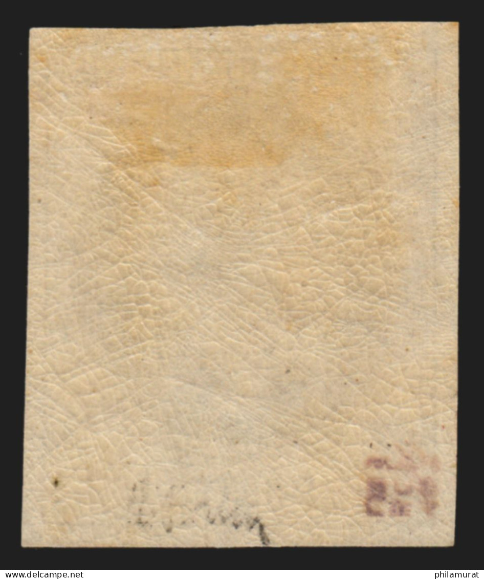 N°27Be, Rothschild Non-dentelé, Lauré 4c Gris, Neuf * Signé A.BRUN - TB - 1863-1870 Napoleon III With Laurels