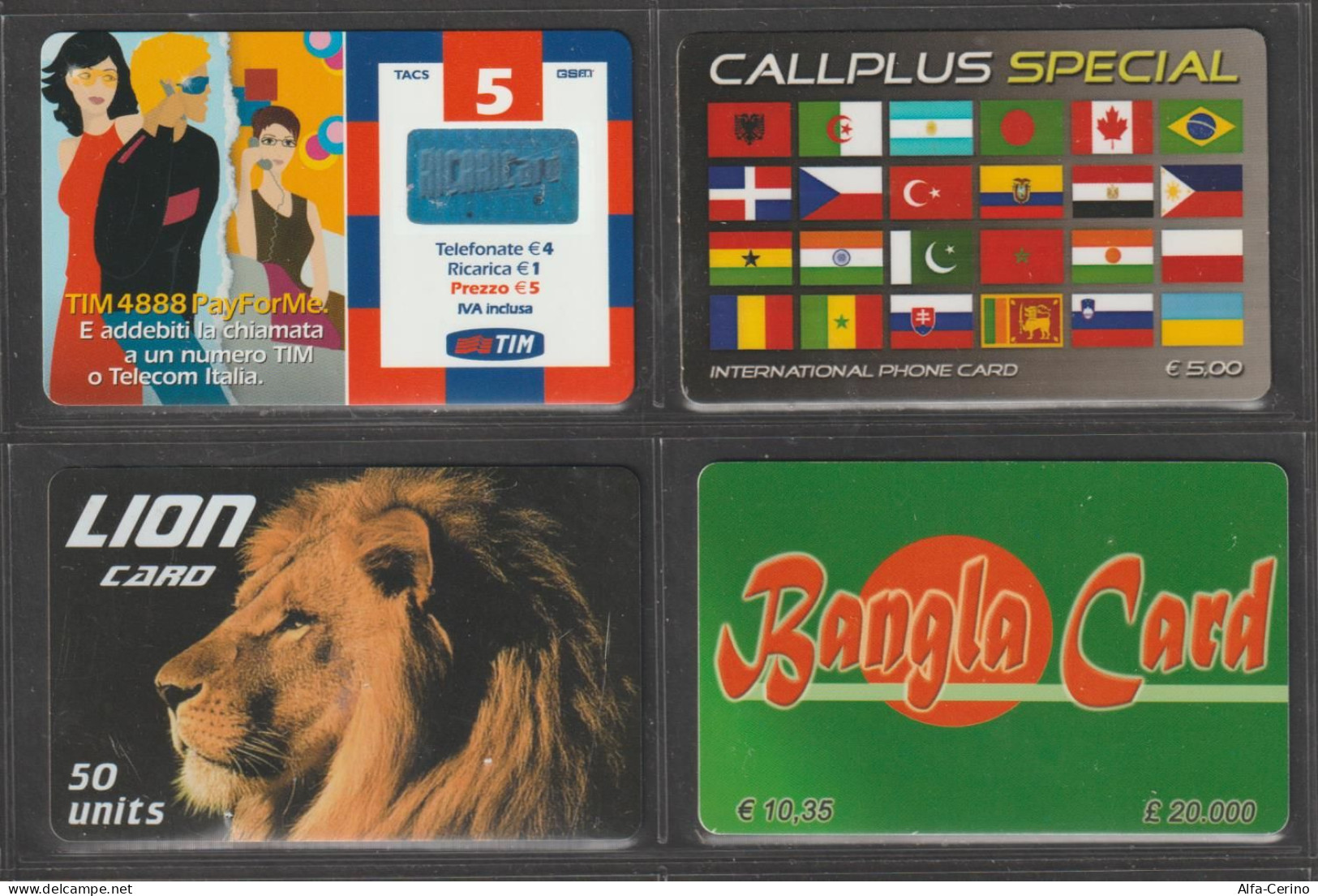 ITALIA:  RICARICHE  -  LOTTO  4  USATE  -  QUESTE. - [2] Sim Cards, Prepaid & Refills