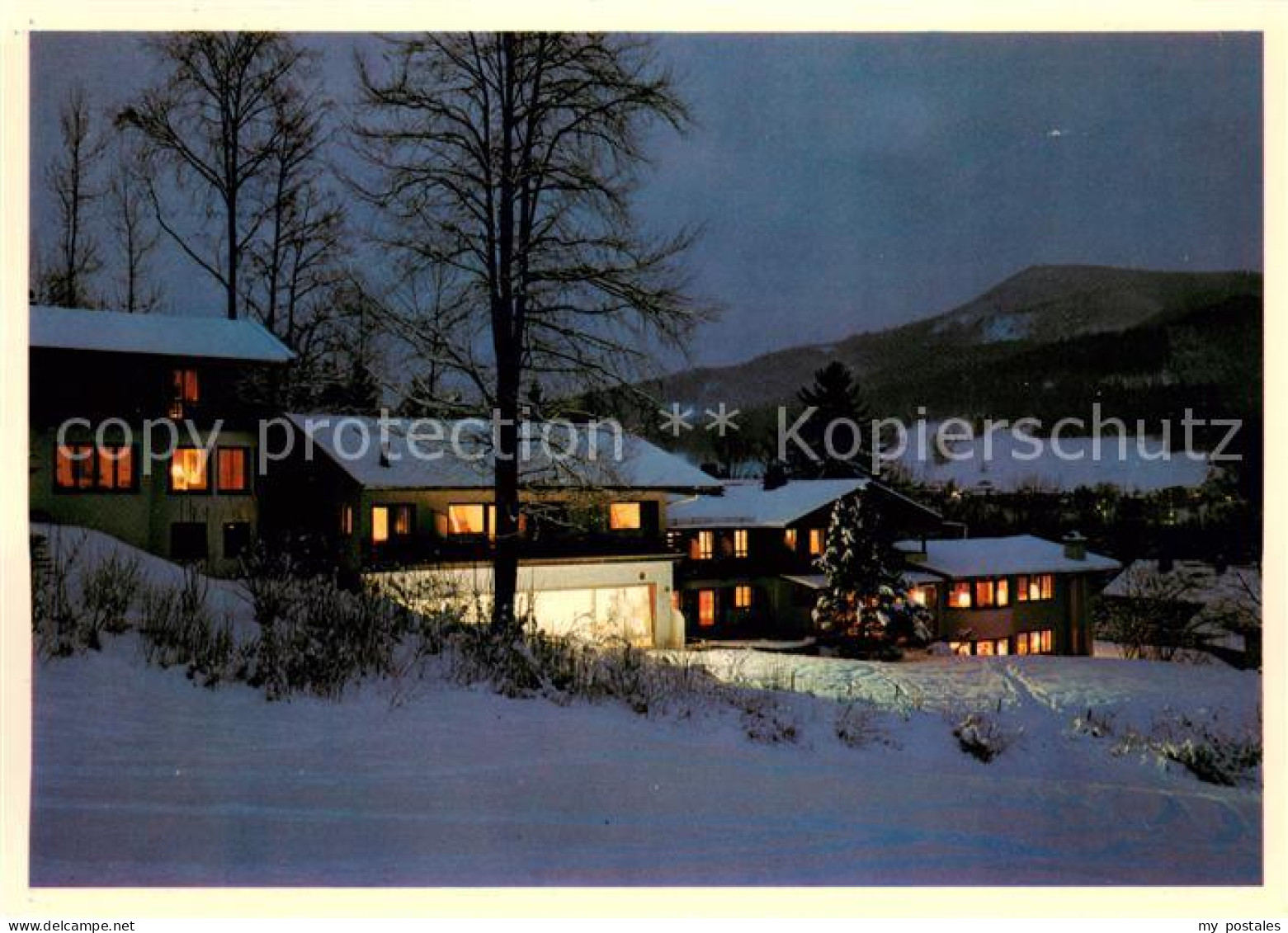 73636788 Ruhpolding Sporthotel Gaestehaus Am Westernberg Im Winter Nachtaufnahme - Ruhpolding
