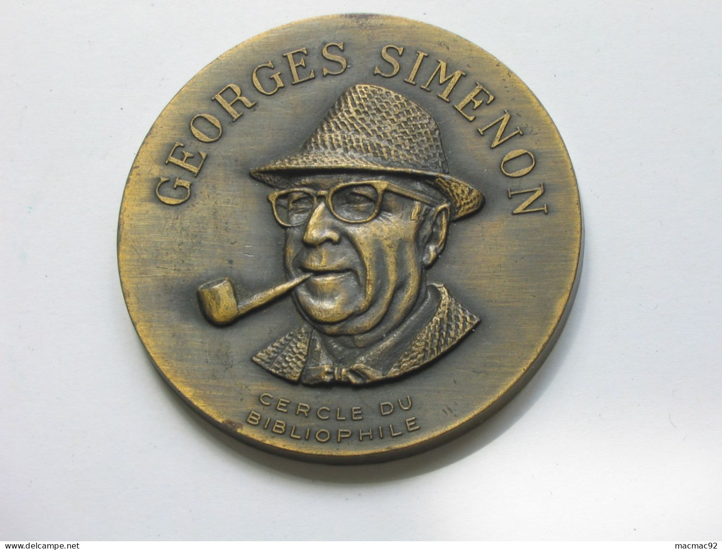 Médaille Georges Simenon - Cercle Du Bibliophile   **** EN ACHAT IMMEDIAT **** - Professionals/Firms