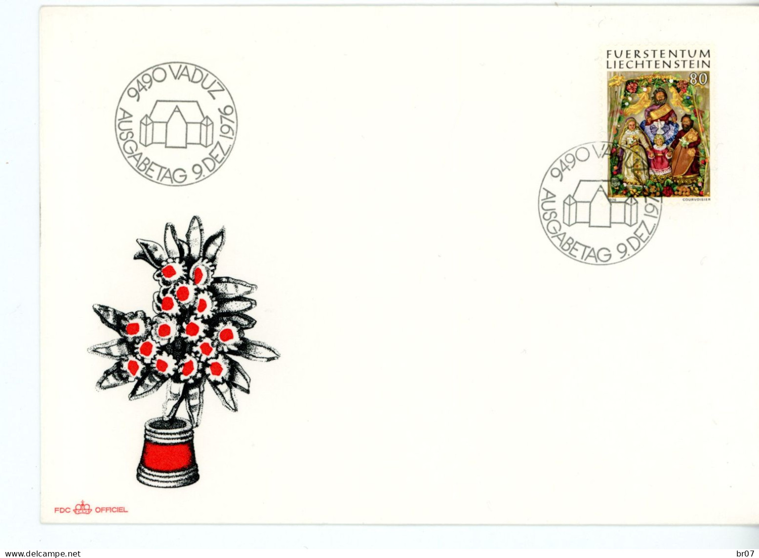 LIECHTENSTEIN 16X ENV PREMIER JOUR 1972/76 17 SCANS POIDS 87 GRAMMES AVANT EMBALLAGE - Lettres & Documents