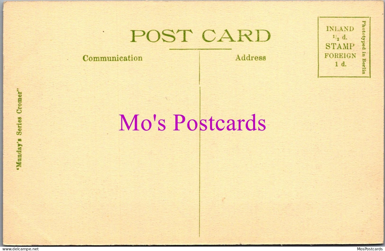 Norfolk Postcard - Cromer From East Cliff  DZ318 - Andere & Zonder Classificatie