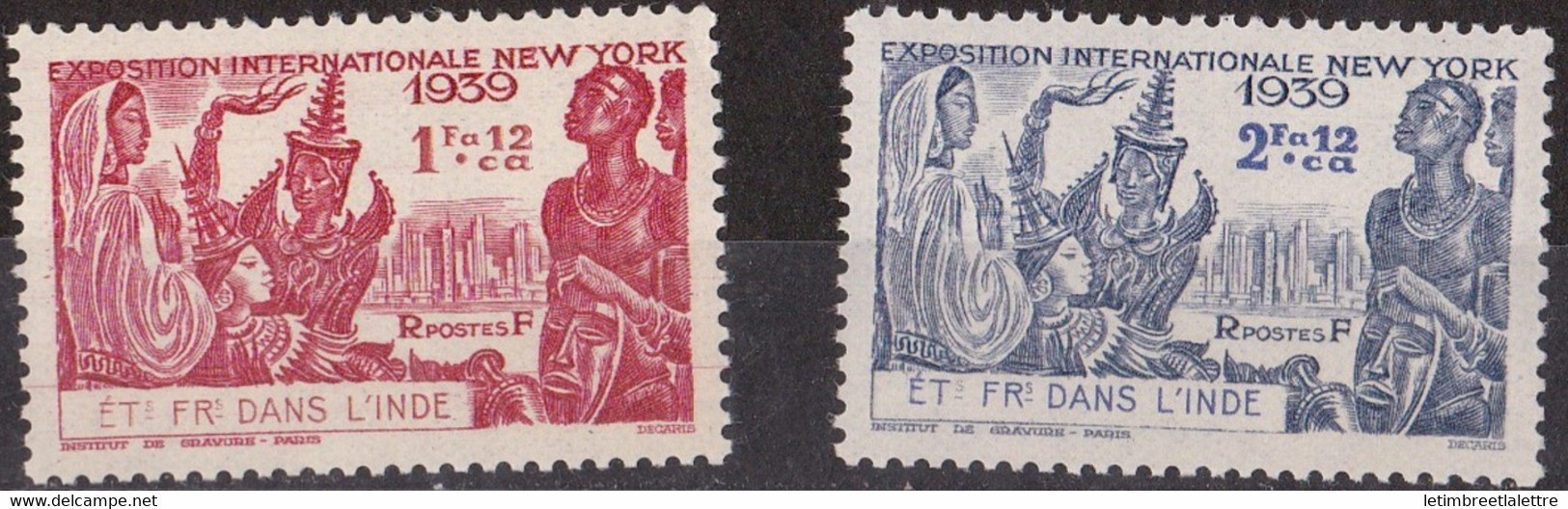 Inde - YT N° 116 Et 117 ** - Neuf Sans Charnière - 1939 - Neufs