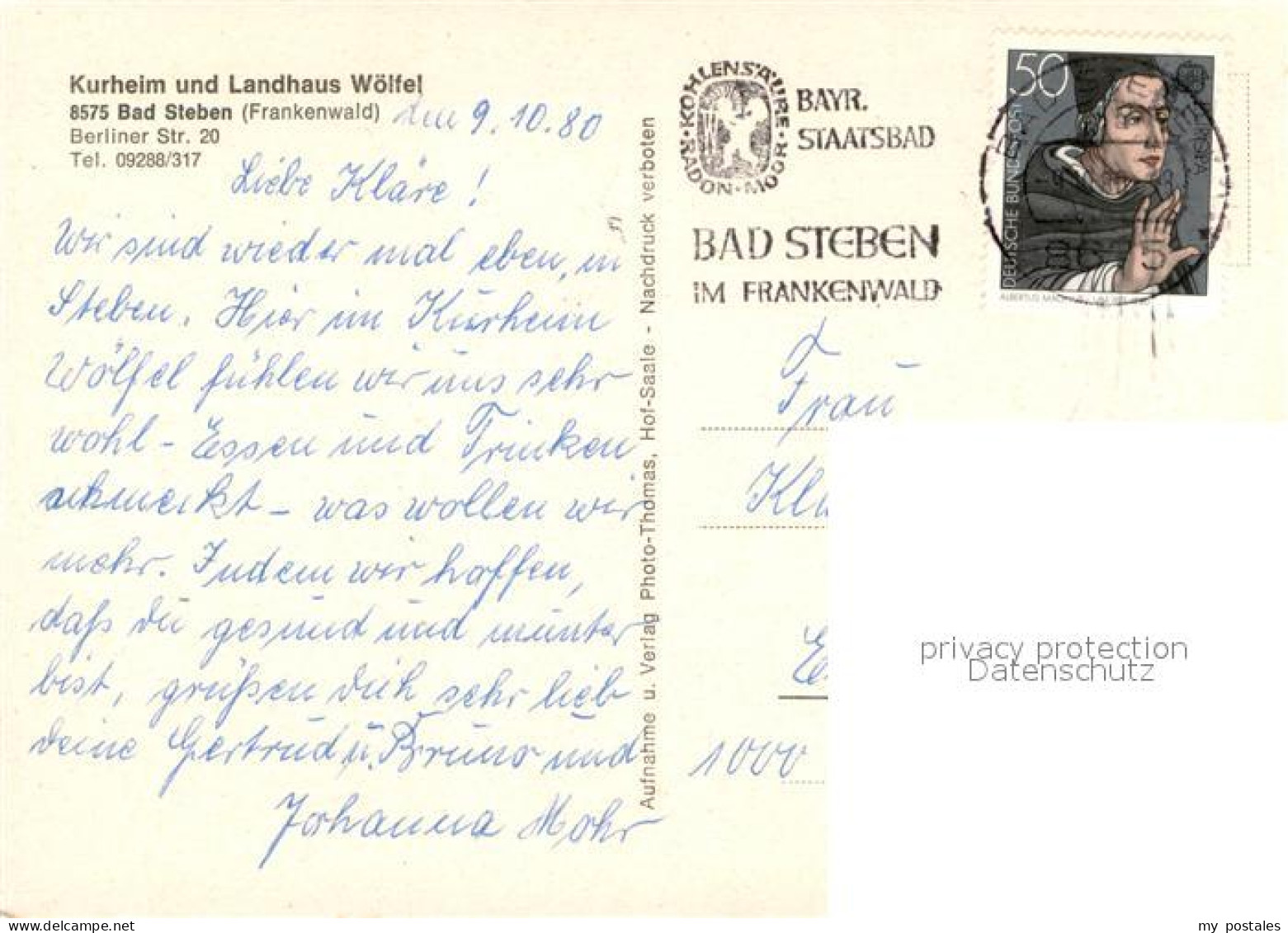 73636673 Bad Steben Kurheim Und Landhaus Woelfel Bad Steben - Bad Steben