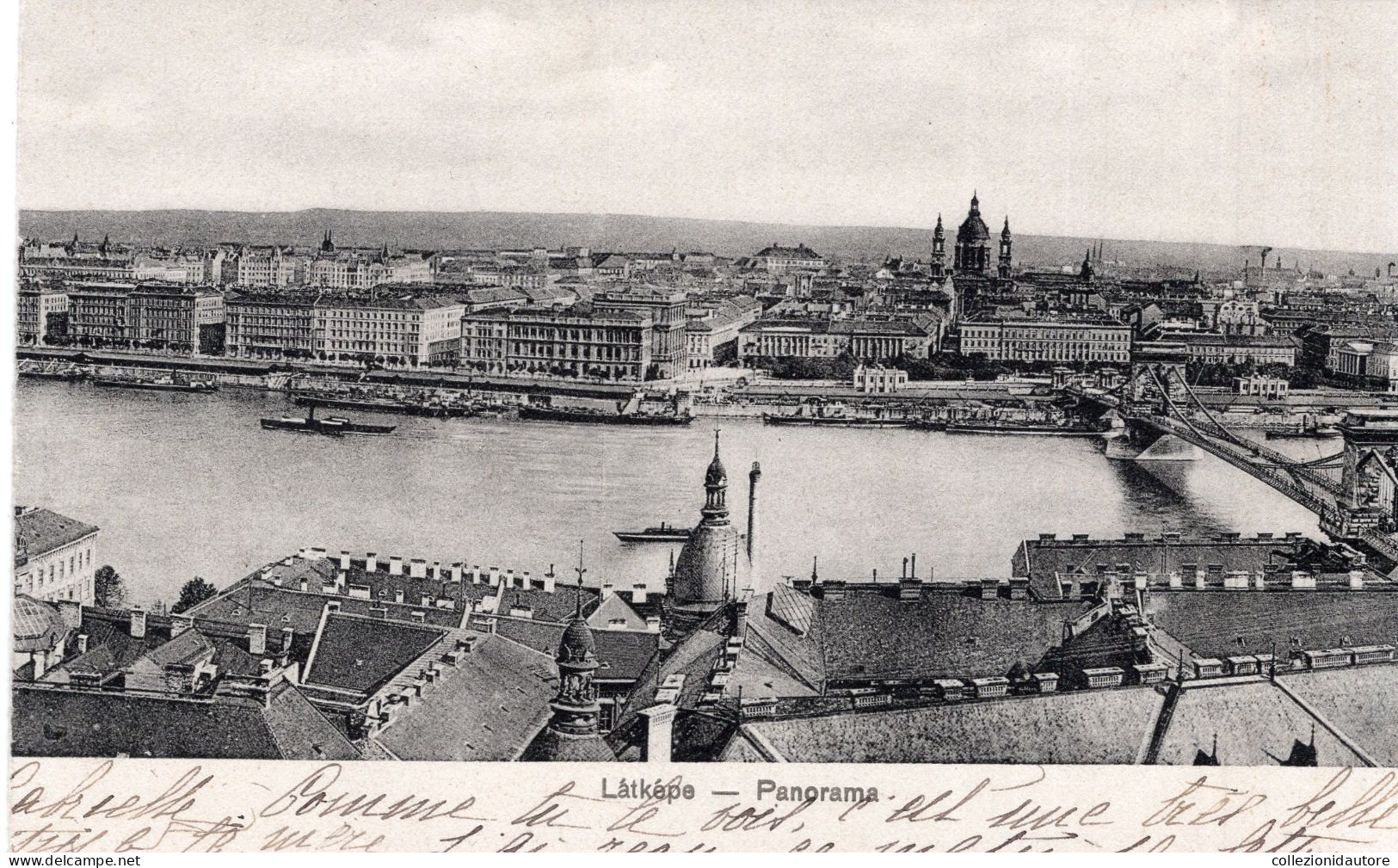 LÁTKÉPE - PANORAMA - CARTOLINA FP SPEDITA NEL 1915 - Hungría