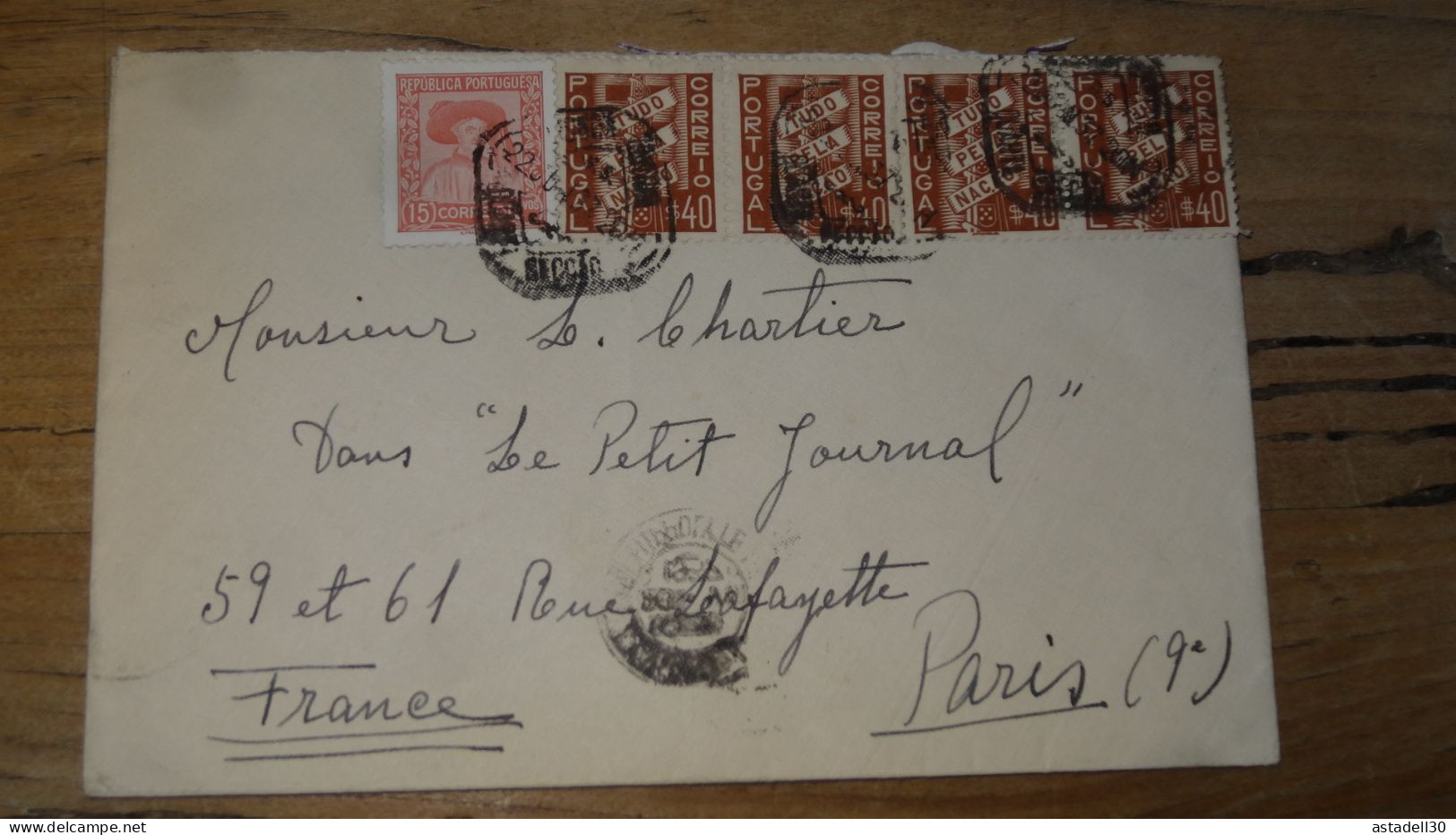 Enveloppe PORTUGAL - 1937 ............ Boite1 .............. 240424-267 - Covers & Documents