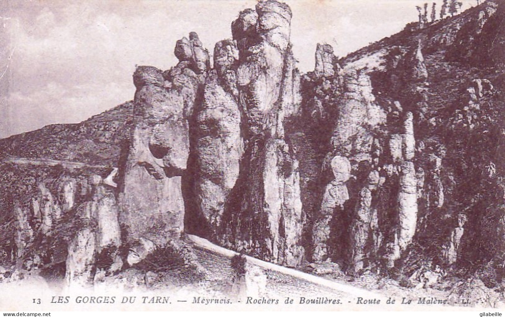 48 -  Lozere - Gorges Du Tarn - Meyrueis - Rocher De Bouilleres - Route De La Malene - Other & Unclassified