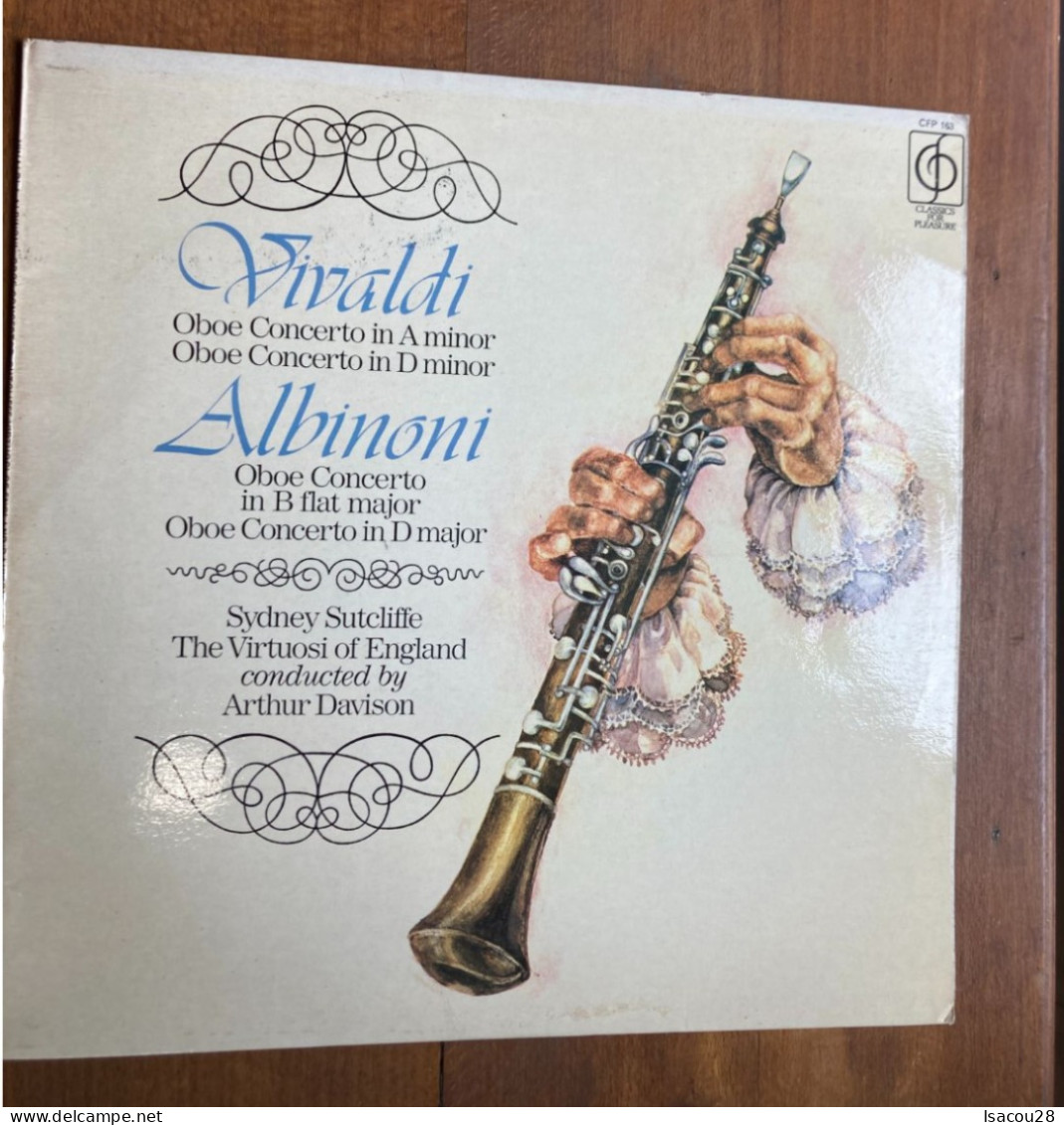 LP - 33T - VIVALDI ALBINONI - OBOE CONCERTO EN D MINEUR - VOIR POCHETTE - Classique