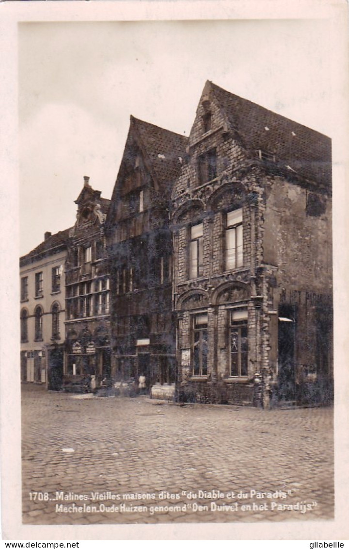 MALINES - MECHELEN - Maison Du Diable Et Du Paradis - Duivels Ed Paradijs Huls - Mechelen