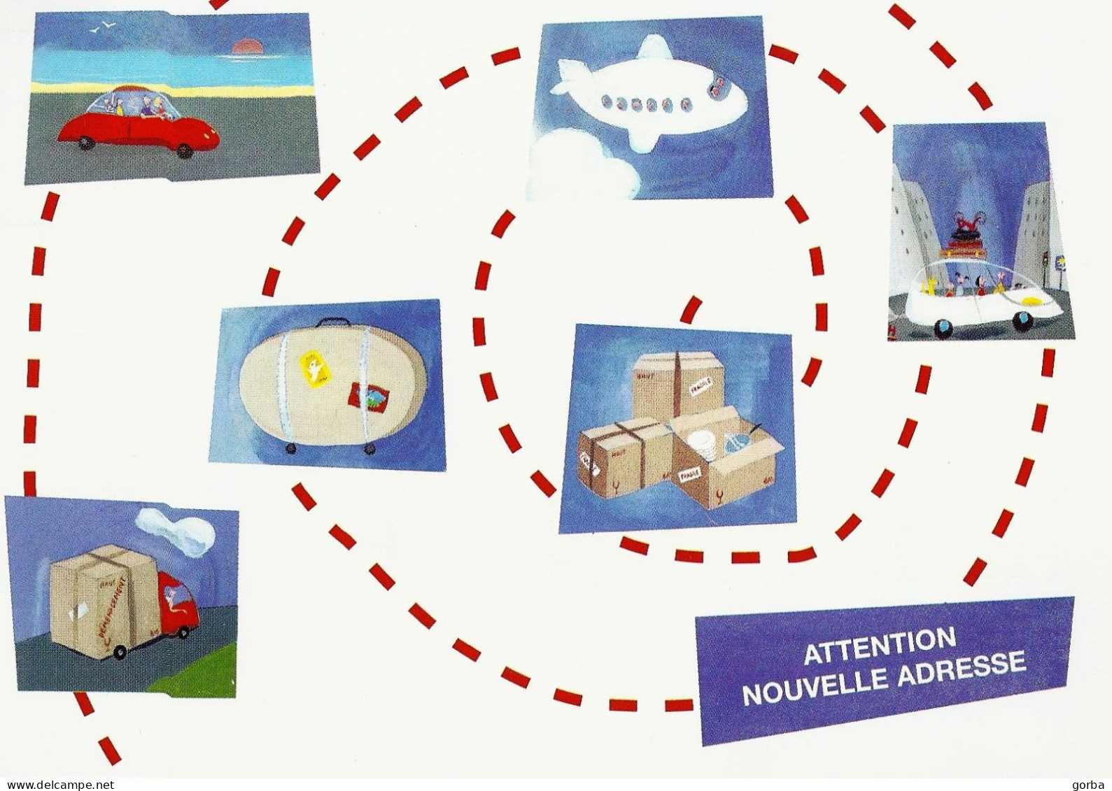 *CPM - "Attention Nouvelle Adresse" - Expédiée Pour Signaler Nouvelle Adresse - Postal Services