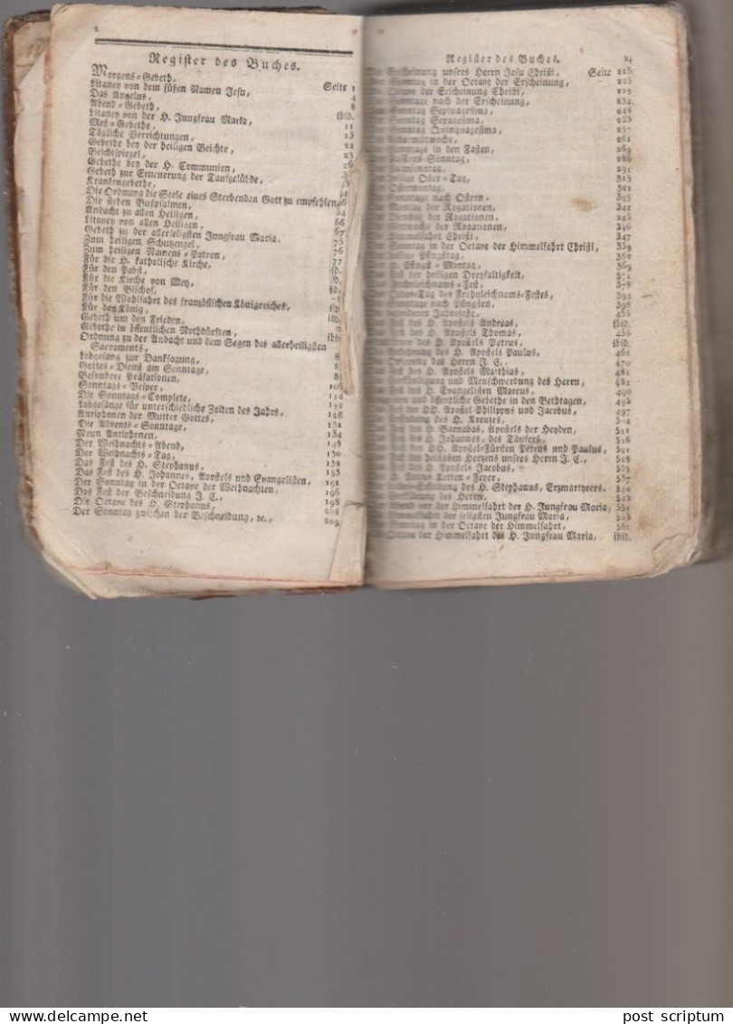 Livre -  Livre De Prières En Allemand (manque Page De Titre) - - Old Books