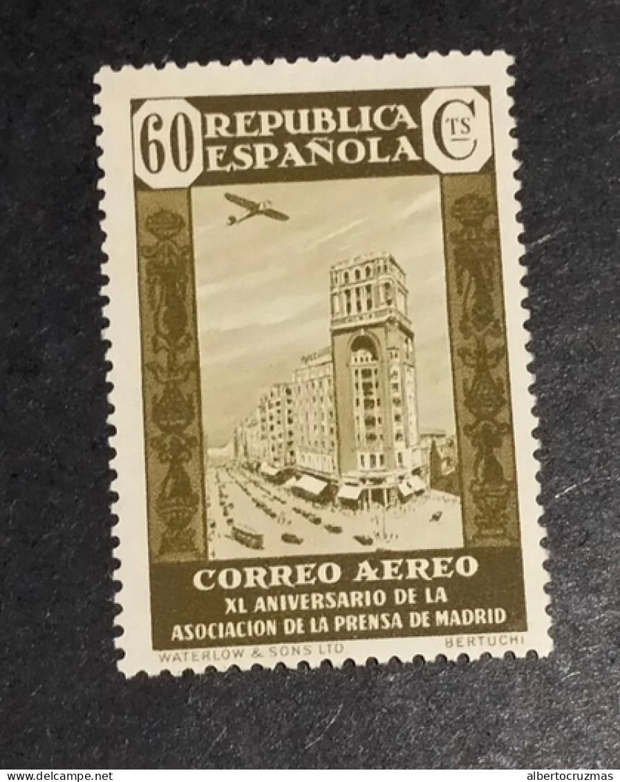 ESPAÑA SELLOS ASOCIACIÓN DE PRENSA EDIFIL 721 AÑO 1936 SELLOS NUEVO *** - Unused Stamps