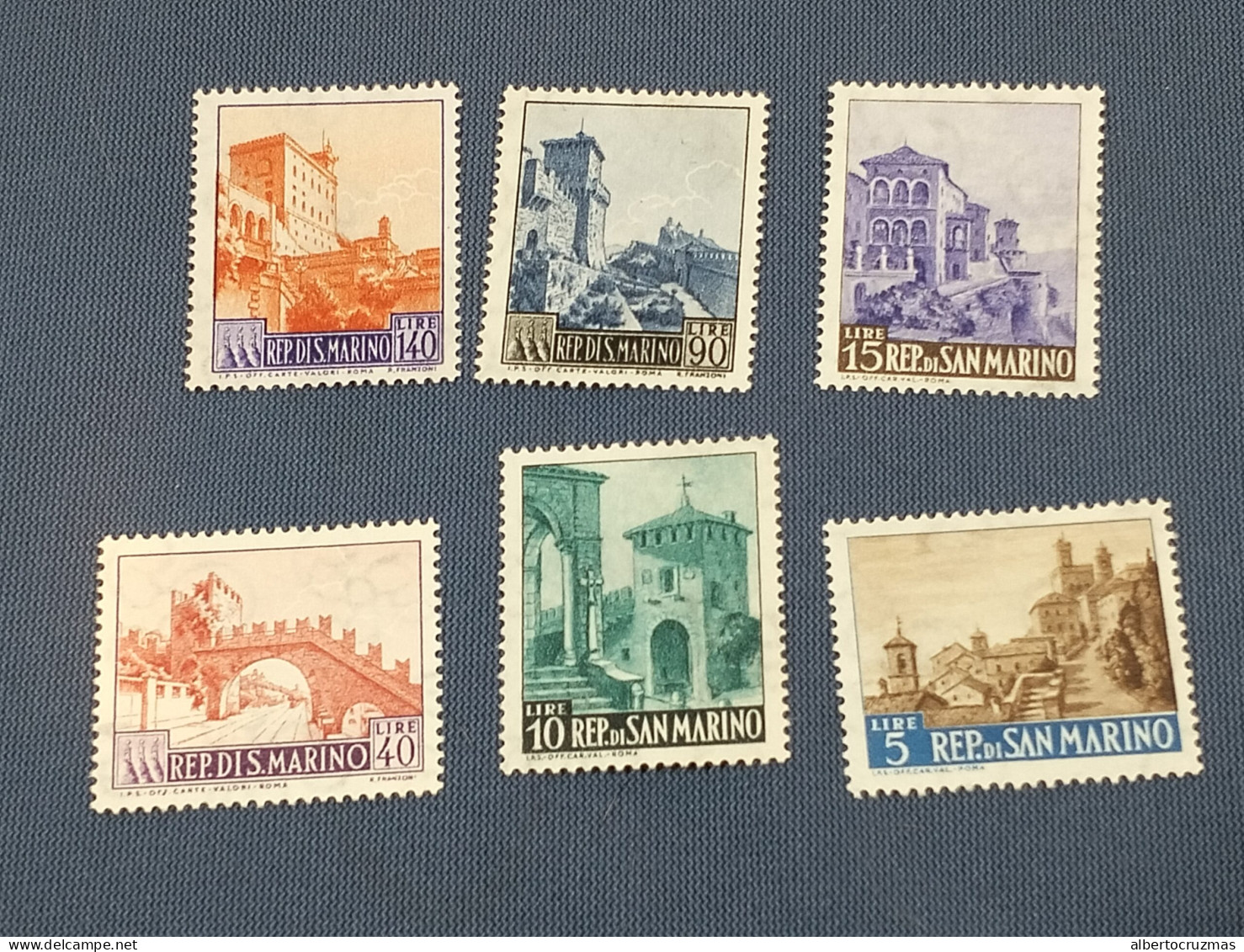 San Marino  SELLOS  Palacios    Yvert 666/1  Serie Completa   Año 1966 Hb  Sellos Nuevos *** - Unused Stamps