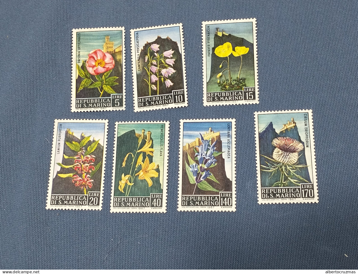 San Marino  SELLOS  Flores   Yvert 687/3  Serie Completa   Año 1967   Sellos Nuevos *** - Ungebraucht