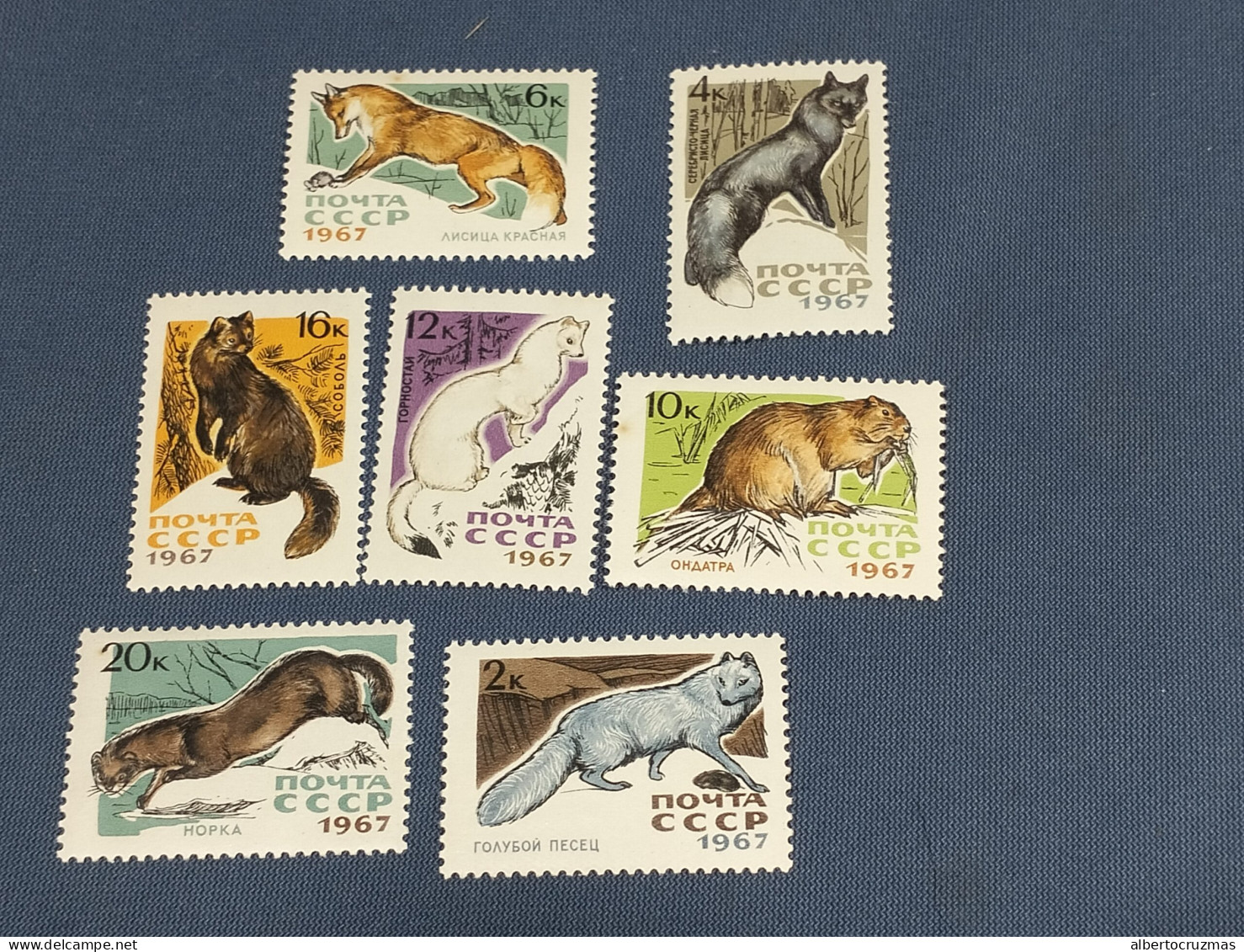 Rusia SELLOS Naturaleza Animales Del Bosque  Yvert 3265/1 Serie Completa   Año 1966 Hb  Sellos Nuevos *** MNH - Autres & Non Classés