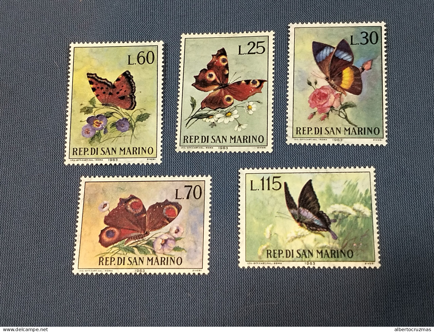 San Marino  SELLOS  Mariposas  Yvert 599/3 Serie Completa   Año 1963 Hb  Sellos Nuevos *** - Unused Stamps