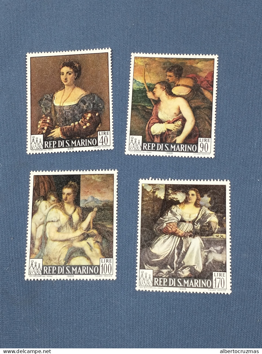 San Marino  SELLOS  Arte Pintor Tiziano   Yvert 672/5 Serie Completa   Año 1967 Hb  Sellos Nuevos *** - Unused Stamps