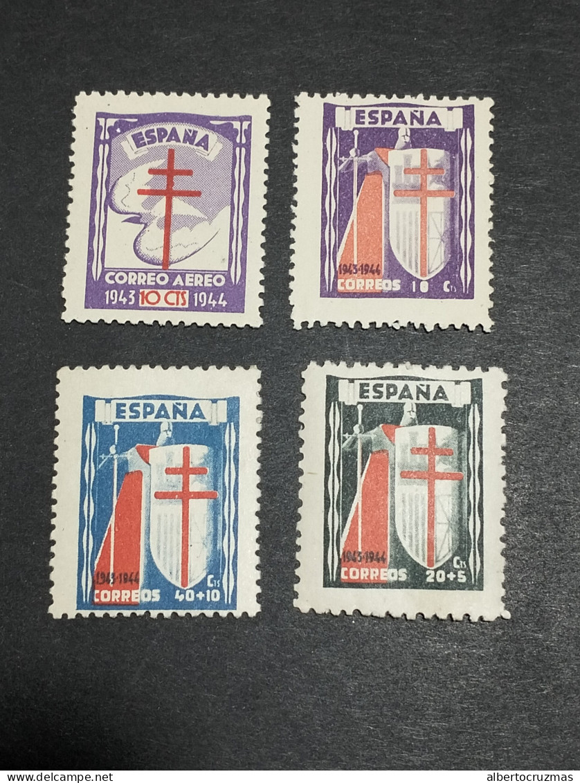 España SELLOS Protuberculos Cruz De Lorena Edifil 970/3 SELLOS Año 1943 Sellos Nuevos* - Unused Stamps