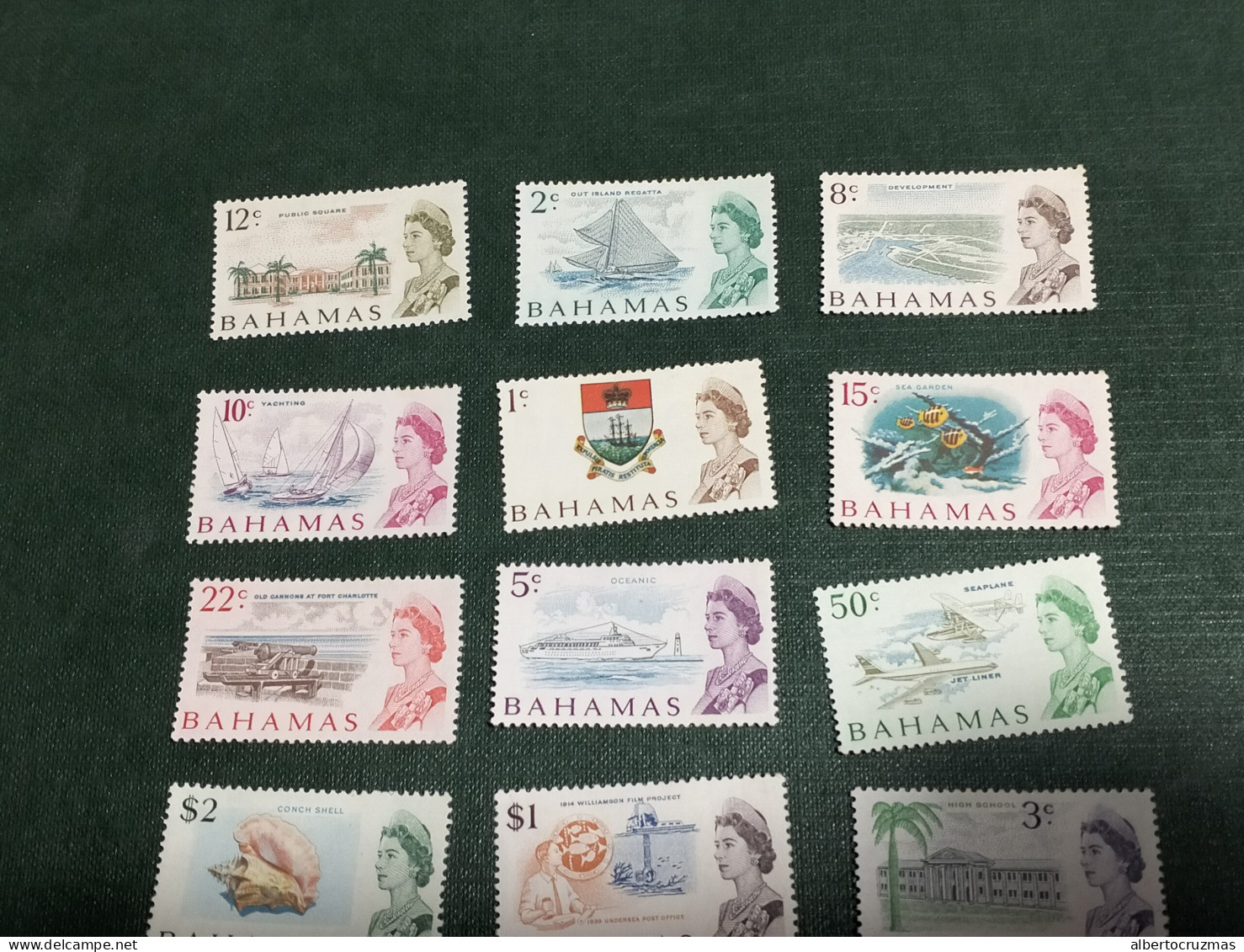 Bahamas Sellos Aniversario Isabel II Yvert 209/3 Sellos Nuevos * MH - Cookeilanden