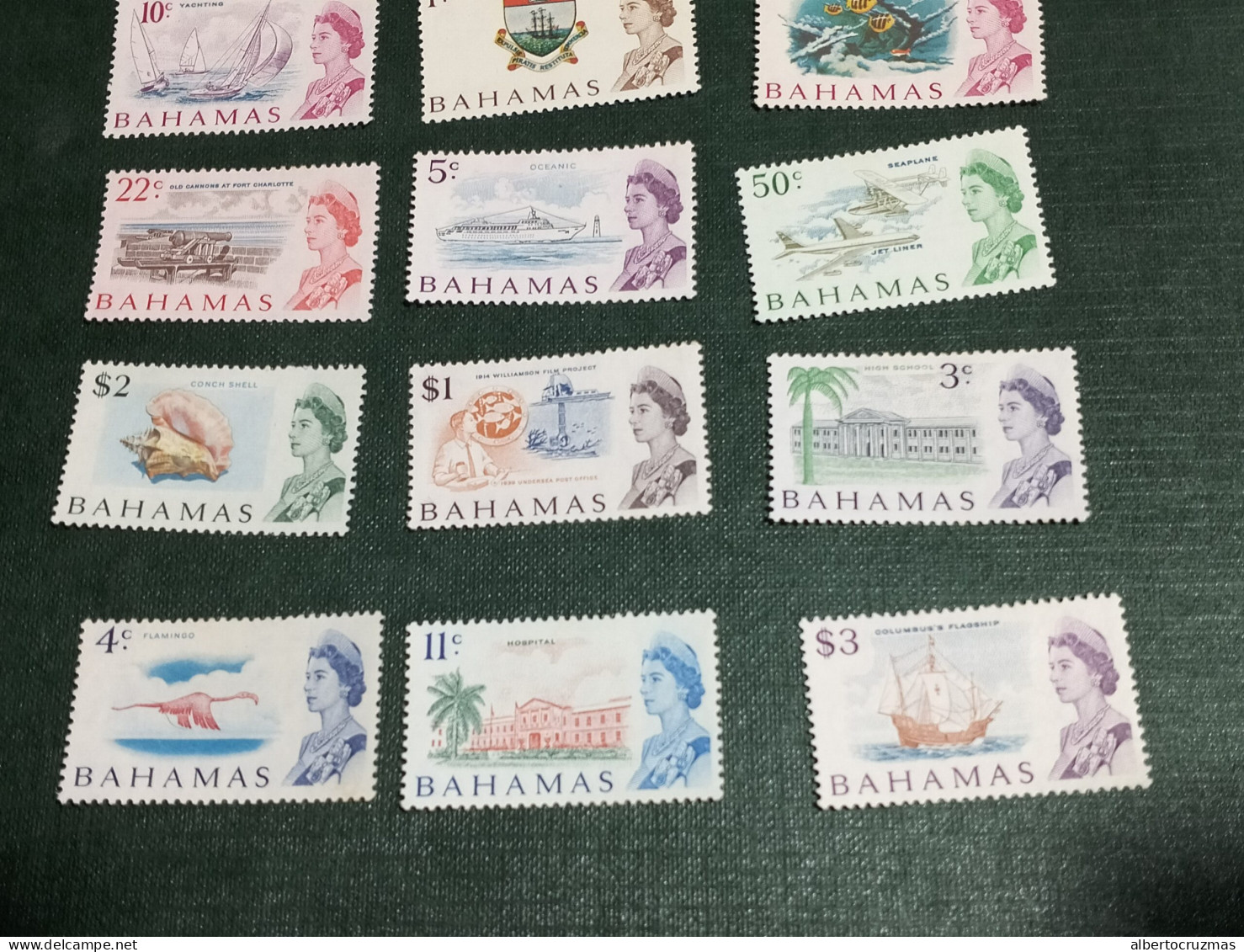 Bahamas Sellos Aniversario Isabel II Yvert 209/3 Sellos Nuevos * MH - Cook
