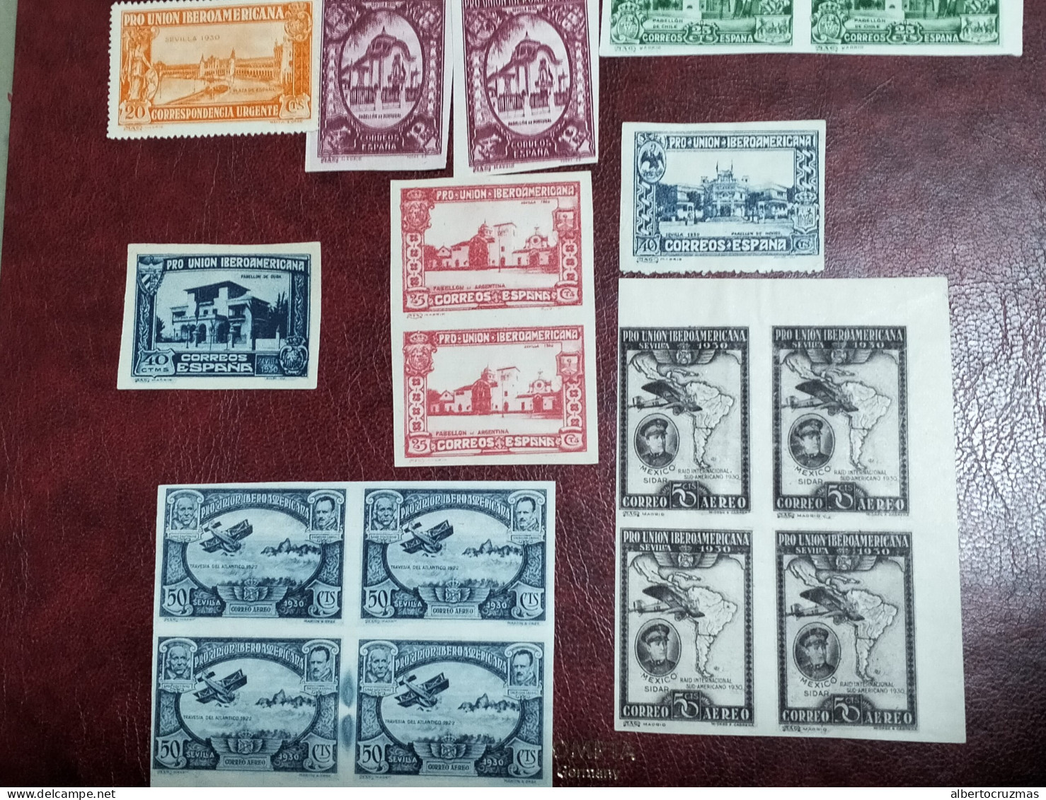 España Lote 26 SELLOS Serie Iberoamerica   SELLOS Sin Dentar O Variedades Año 1940 Sellos Nuevos*/usados MNG - Used Stamps