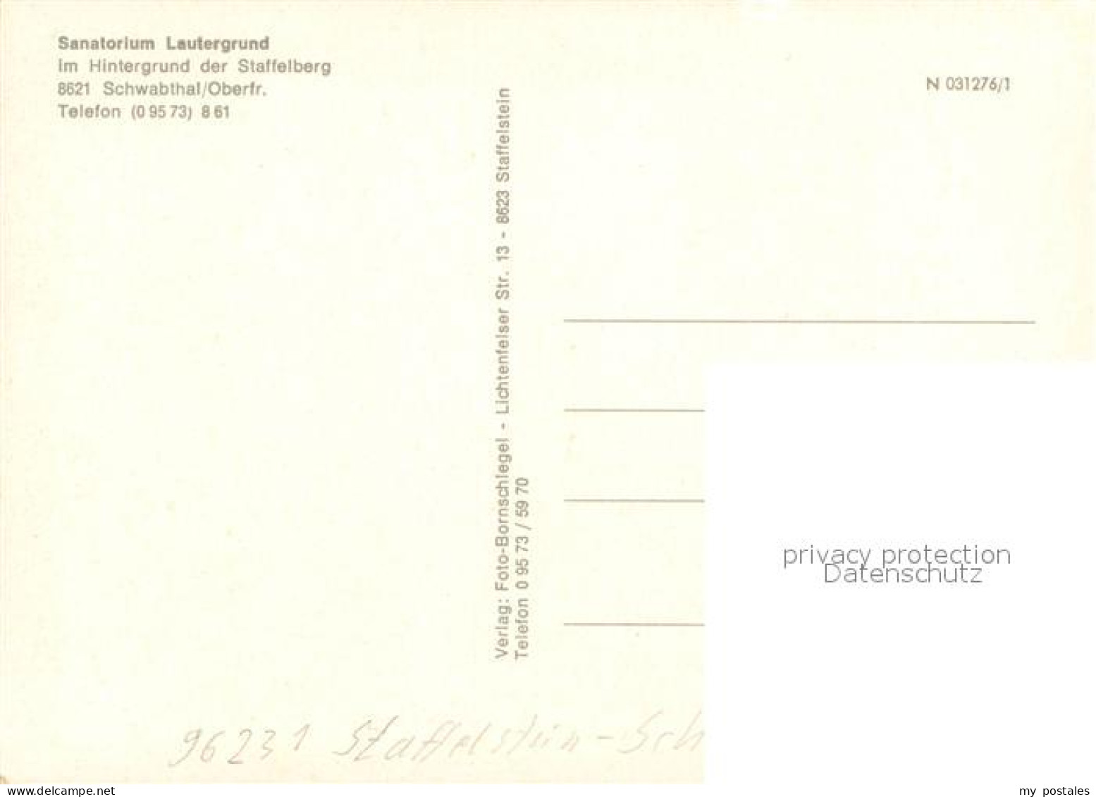 73636232 Schwabthal Sanatorium Lautergrund Staffelberg Herbststimmung Fraenkisch - Staffelstein