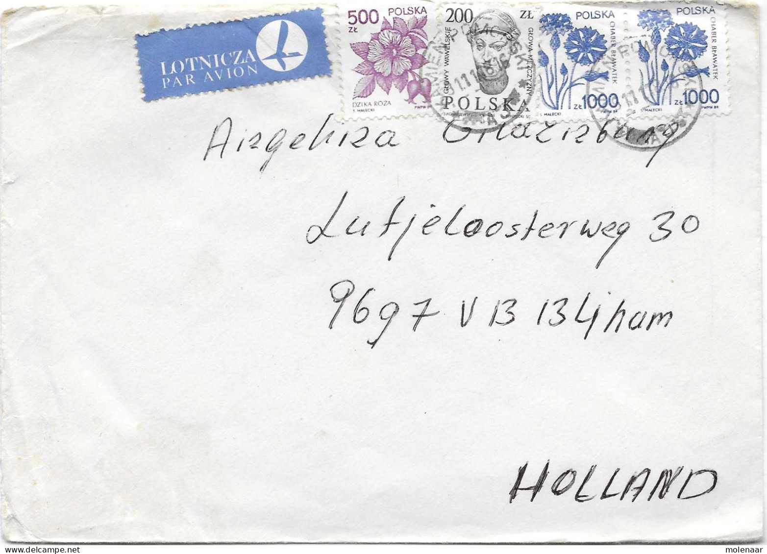 Postzegels > Europa > Polen > 1944-.... Republiek > 1971-80 > Briefmet 4 Zegels (17141) - Storia Postale