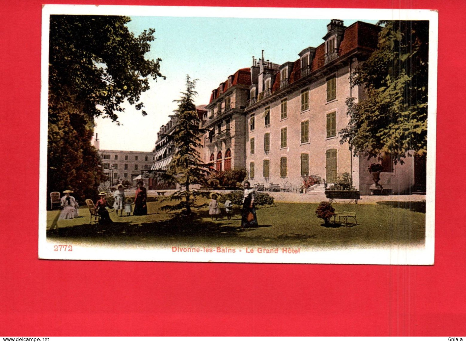 18680  DIVONNE Les BAINS  Le Grand Hôtel   ( Personnes Enfants    )(2 Scans ) 01 Ain - Divonne Les Bains
