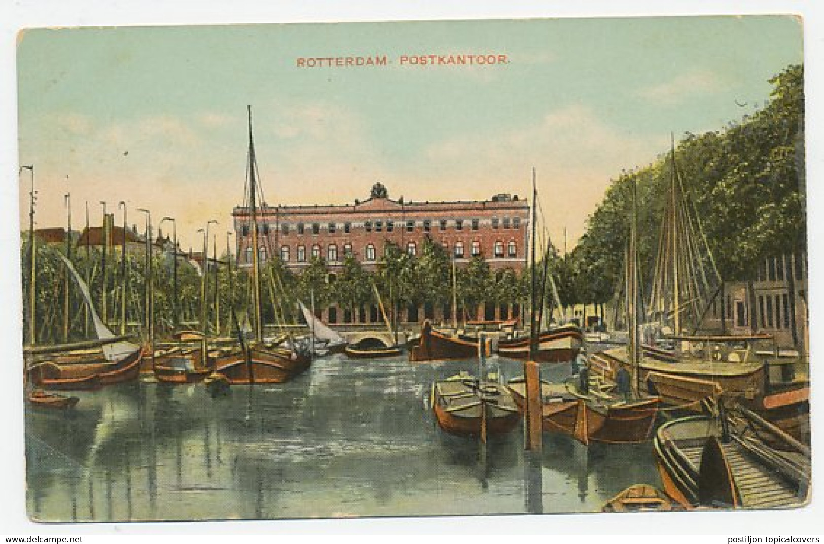Prentbriefkaart Postkantoor Rotterdam - Altri & Non Classificati