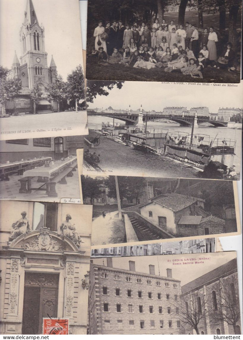 Lot 3171 De 10 CPA Département Du Rhône Déstockage Pour Revendeurs Ou Collectionneurs - 5 - 99 Postcards