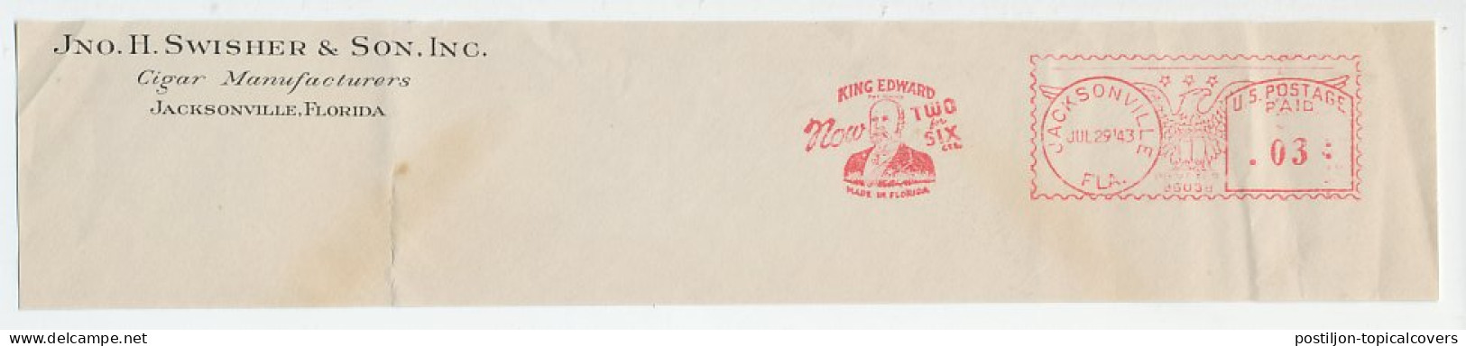 Meter Top Cut USA 1943 Cigar - King Edward - Tabak