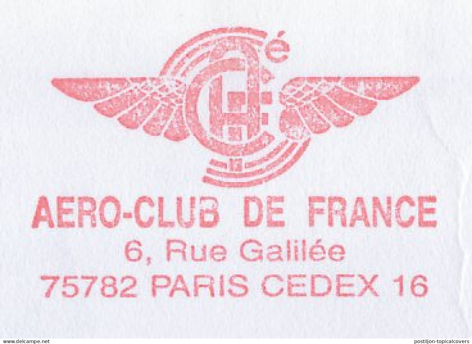 Meter Cover France 2003 Aero Club France - Airplanes