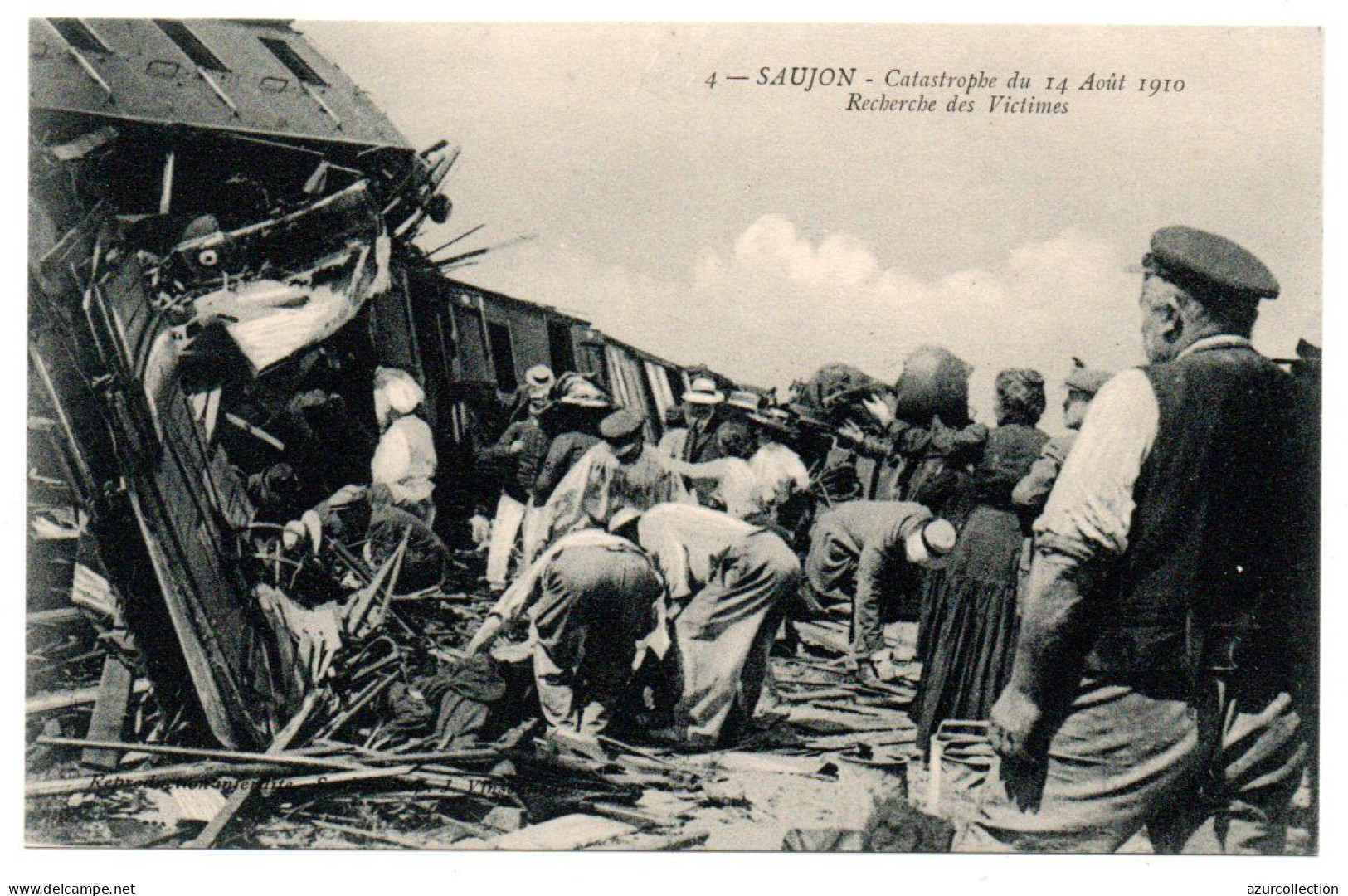 Catastrophe Du 14/08/1910. Recherche Des Victimes - Saujon
