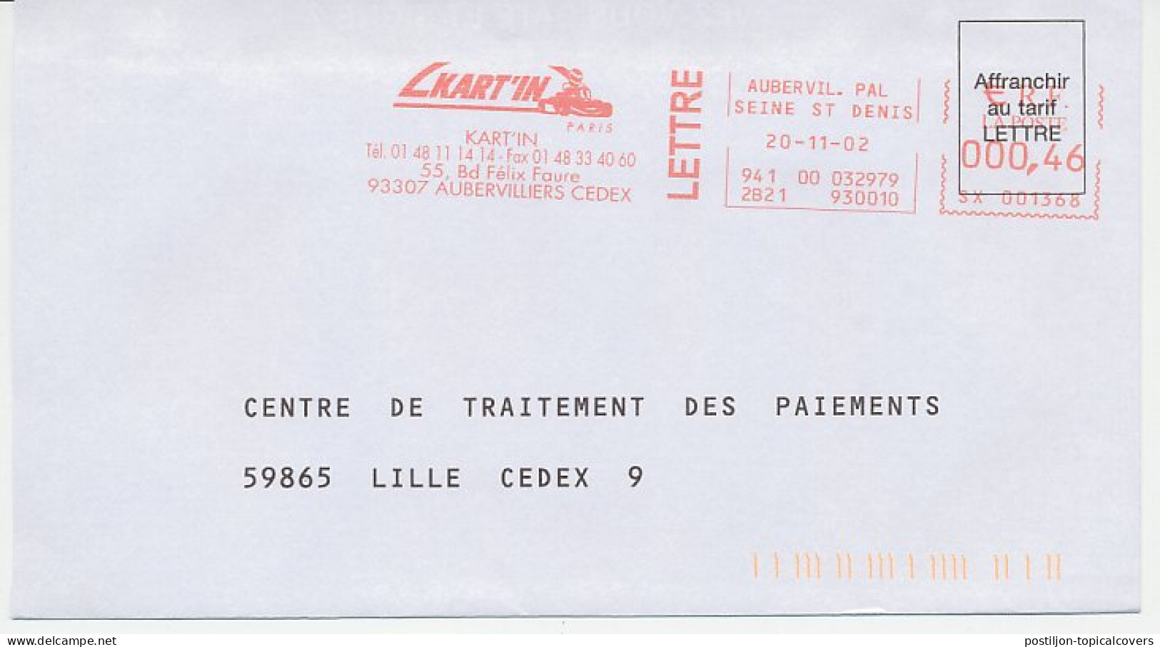 Meter Cover France 2002 Carting - Car Race - Other & Unclassified