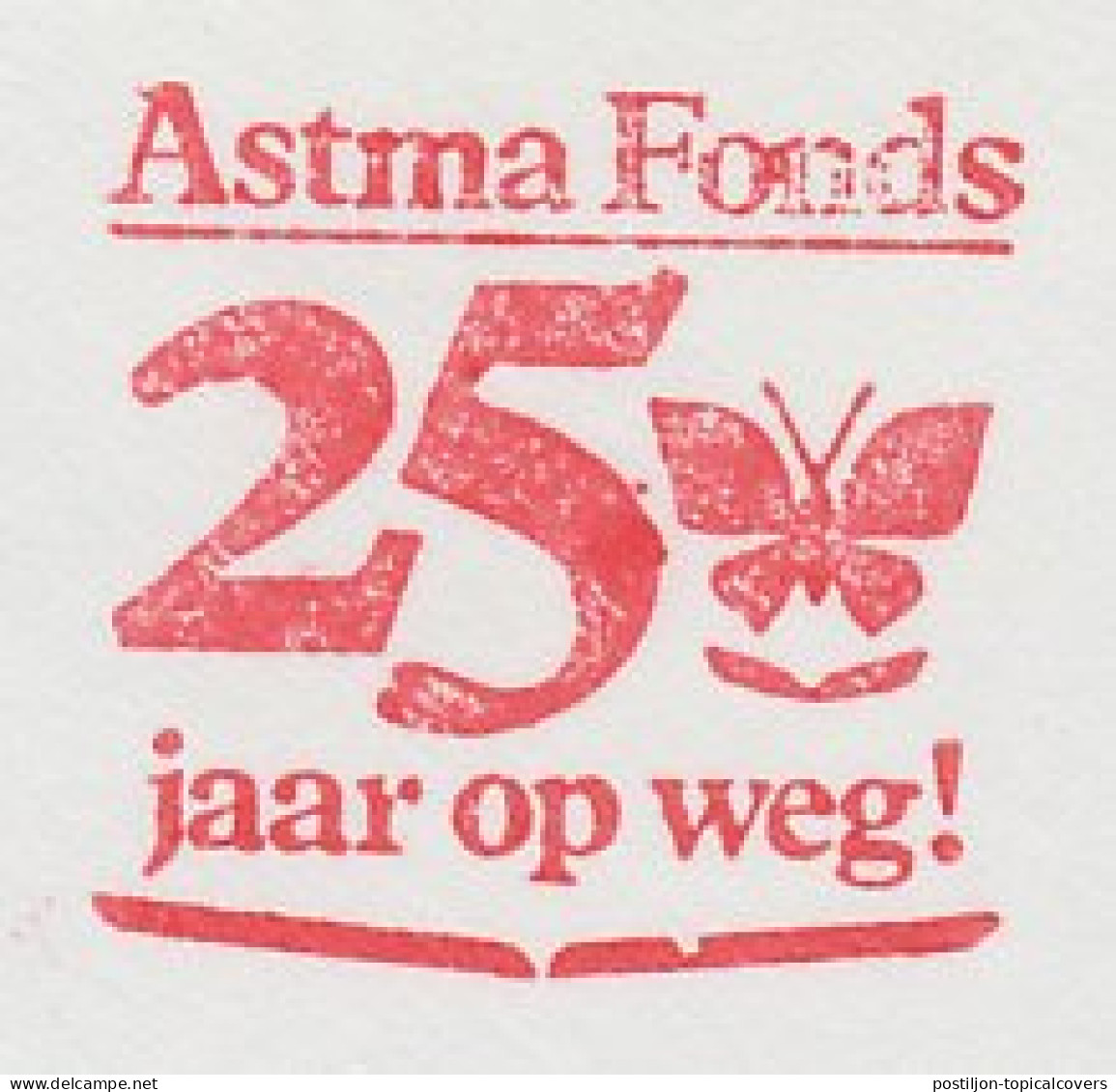 Meter Cut Netherlands 1984 Asthma Fund - Butterfly - Autres & Non Classés