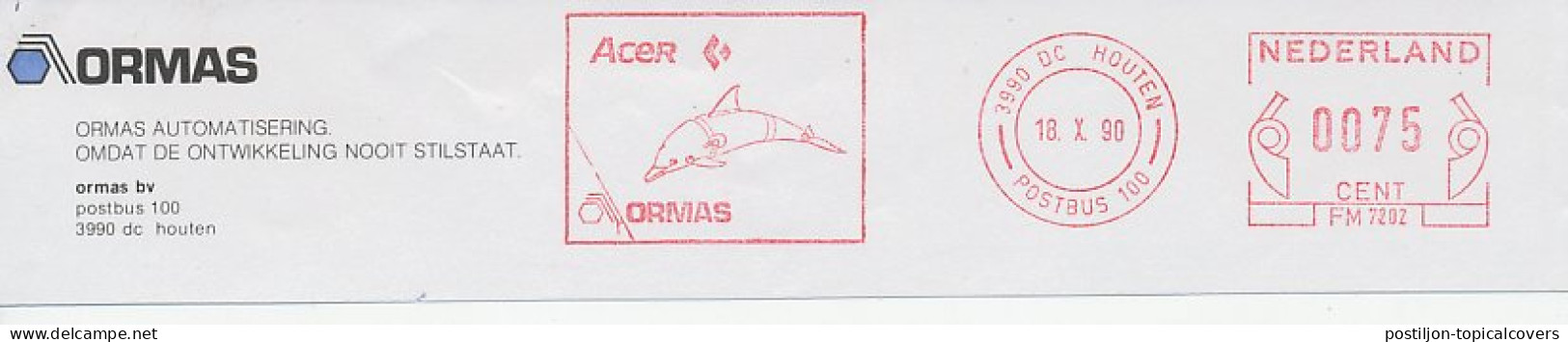Meter Top Cut Netherlands 1990 Dolphin - Other & Unclassified