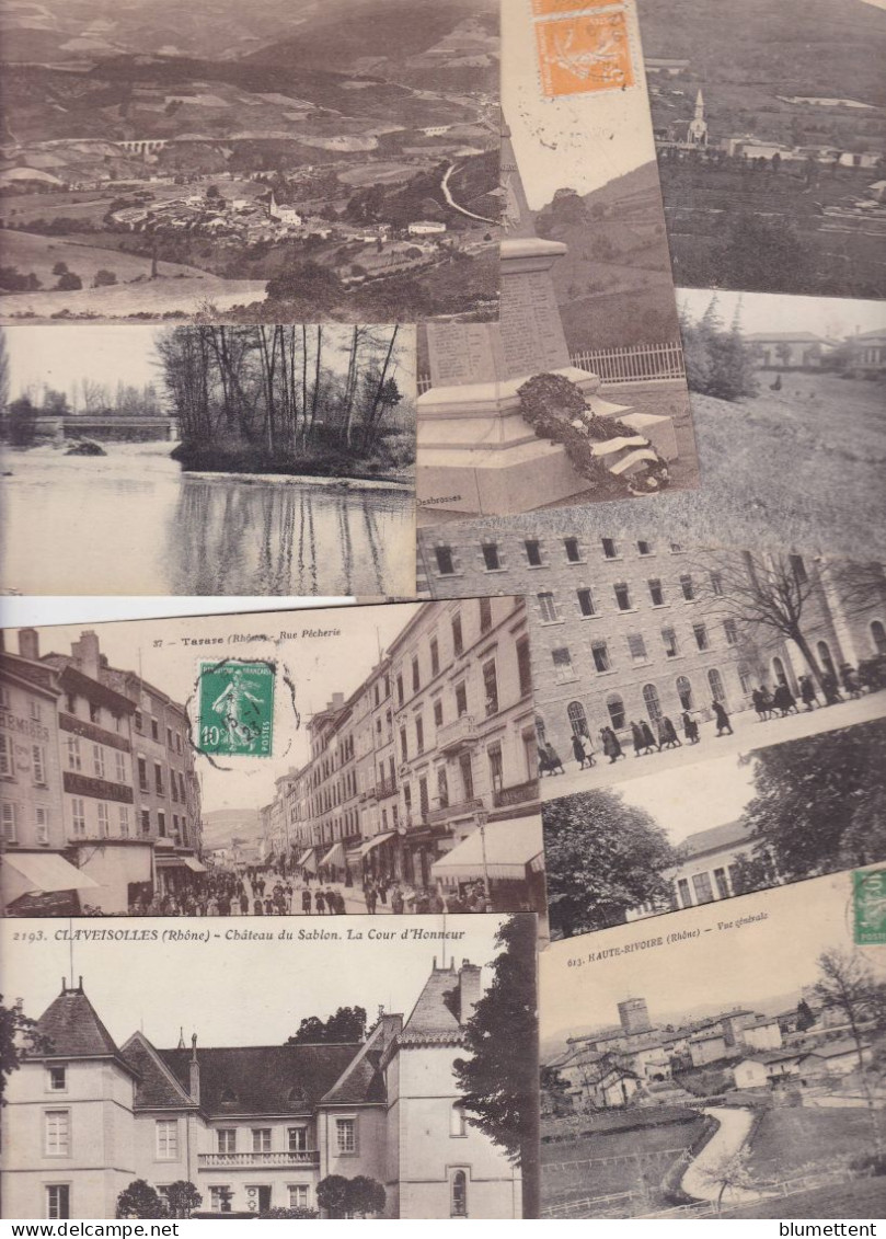 Lot 3172 De 10 CPA Département Du Rhône Déstockage Pour Revendeurs Ou Collectionneurs - 5 - 99 Postcards