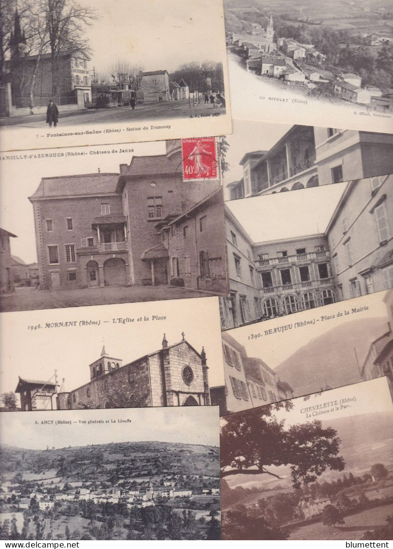 Lot 3173 De 10 CPA Département Du Rhône Déstockage Pour Revendeurs Ou Collectionneurs - 5 - 99 Postcards